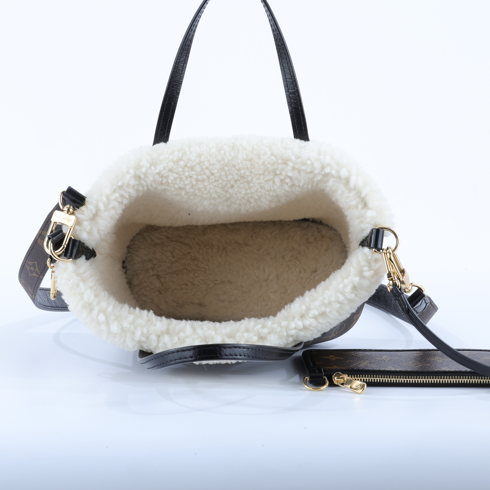 路易威登 LOUIS VUITTON Neverfull Bandoulière Inside Out BB 手提包 肩背包 斜背包 M26315 晶片款  內袋/背帶
