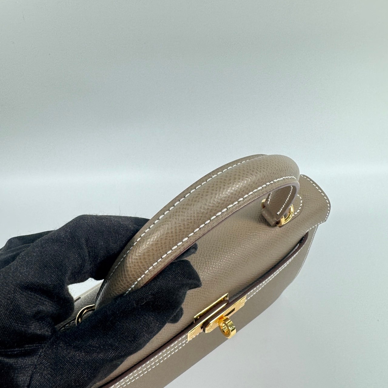 愛馬仕 Hermes Kelly Bag 凱莉包 25 KL25 B刻 大象灰KELLY25 EPSOM 防塵袋/原廠盒子/鎖組/購買證明