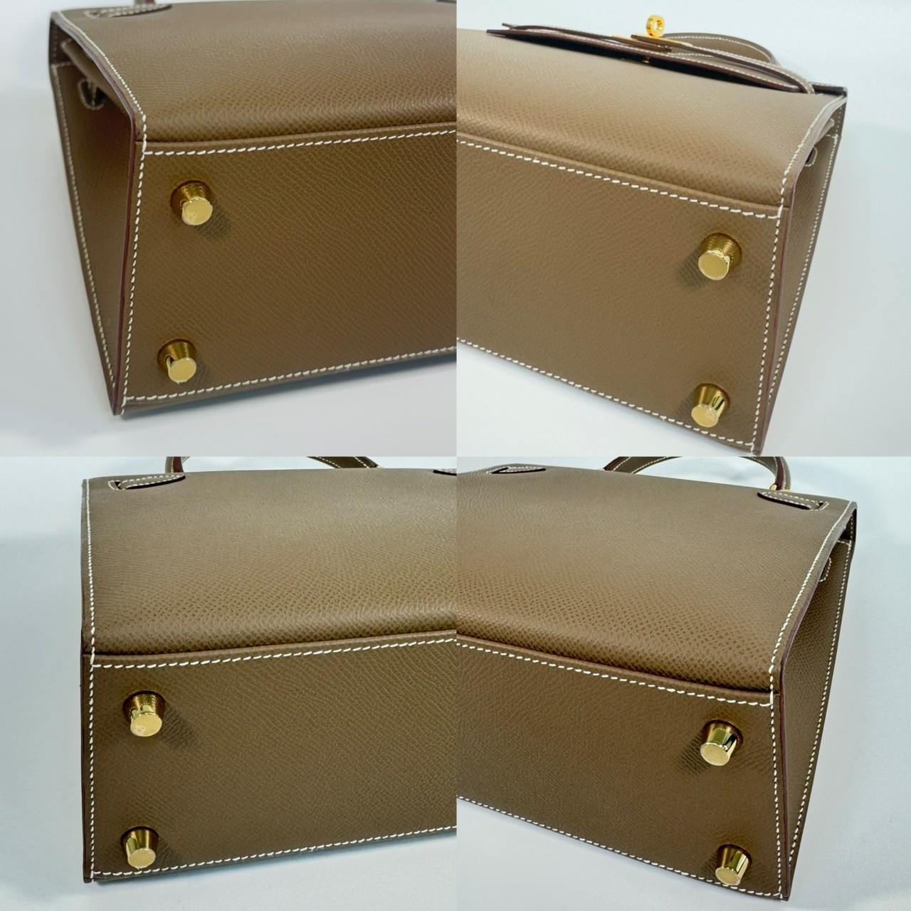愛馬仕 Hermes Kelly Bag 凱莉包 25 KL25 B刻 大象灰KELLY25 EPSOM 防塵袋/原廠盒子/鎖組/購買證明
