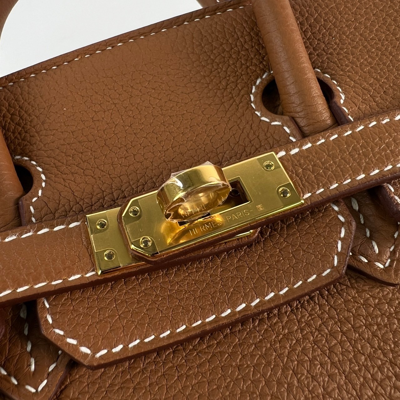 愛馬仕 Hermes Birkin Bag 柏金包 25 BK25 U刻 金棕金BIRKIN25 TOGO 防塵袋/原廠盒子/鎖組/購買證明/雨衣