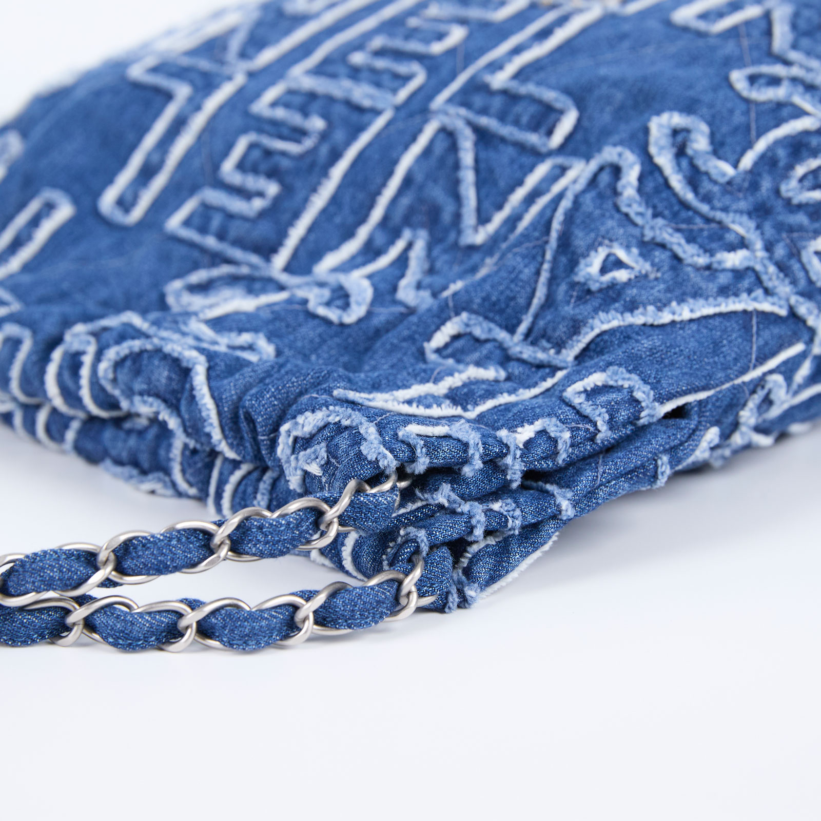 香奈兒 CHANEL 22 小型 束口包  晶片款 牛仔字母22 小號 防塵袋/原廠盒子