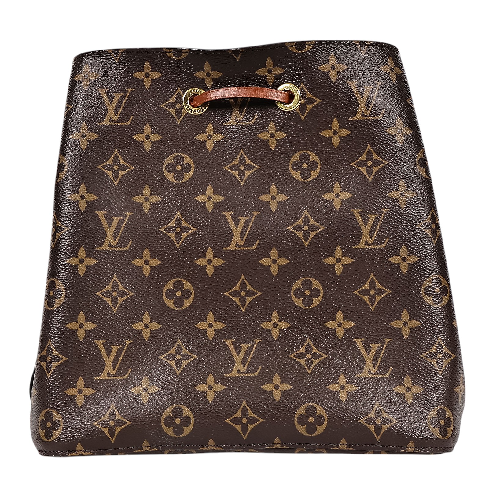 路易威登 LOUIS VUITTON NéoNoé MM 經典帆布 肩背 水桶包 棕色 M44887 晶片款 棕色原花NEONOE 無附屬品