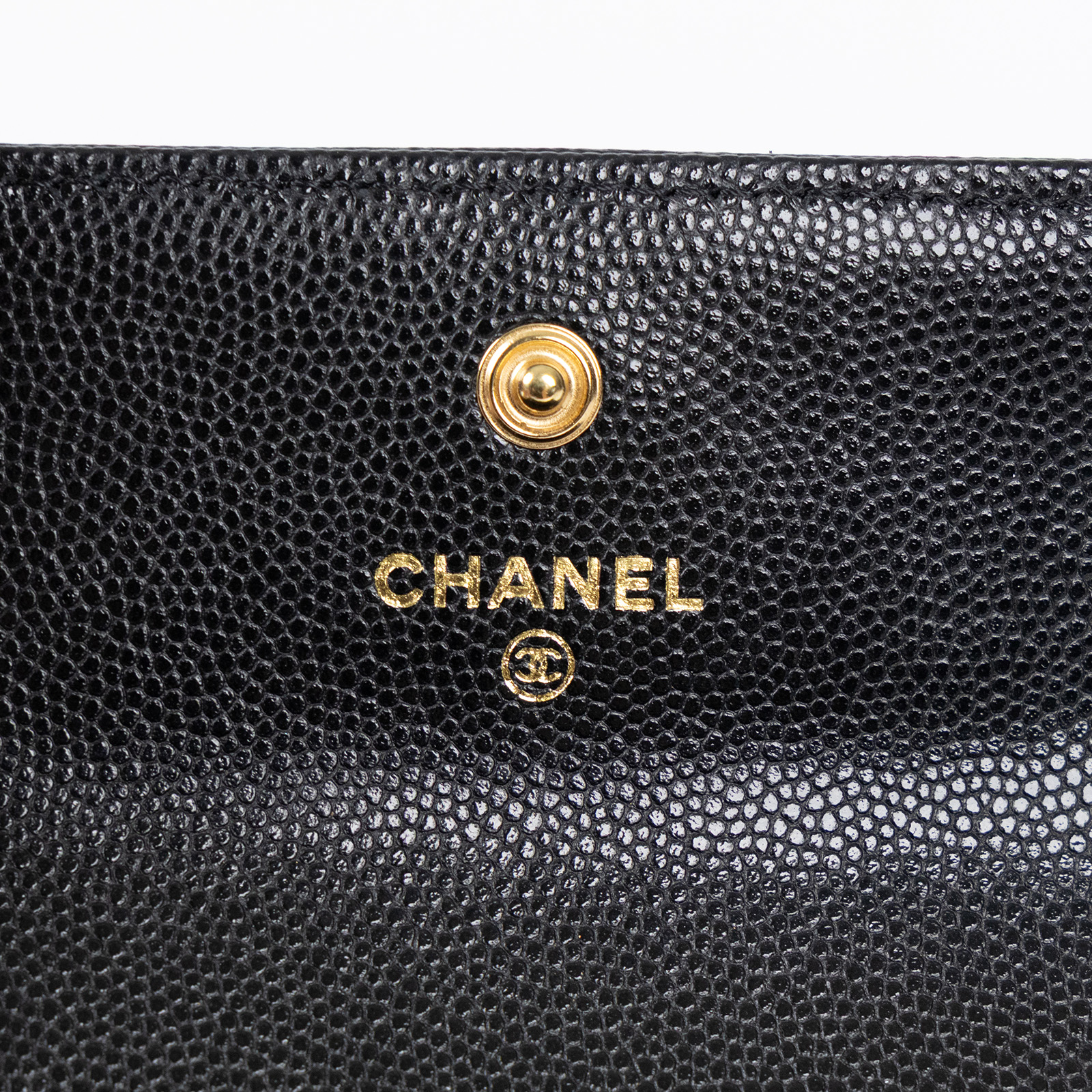 香奈兒 CHANEL BOY 口蓋卡片夾 卡夾 A80603 晶片款 黑金荔枝BOY卡包 原廠盒子/保證卡/購買證明影本