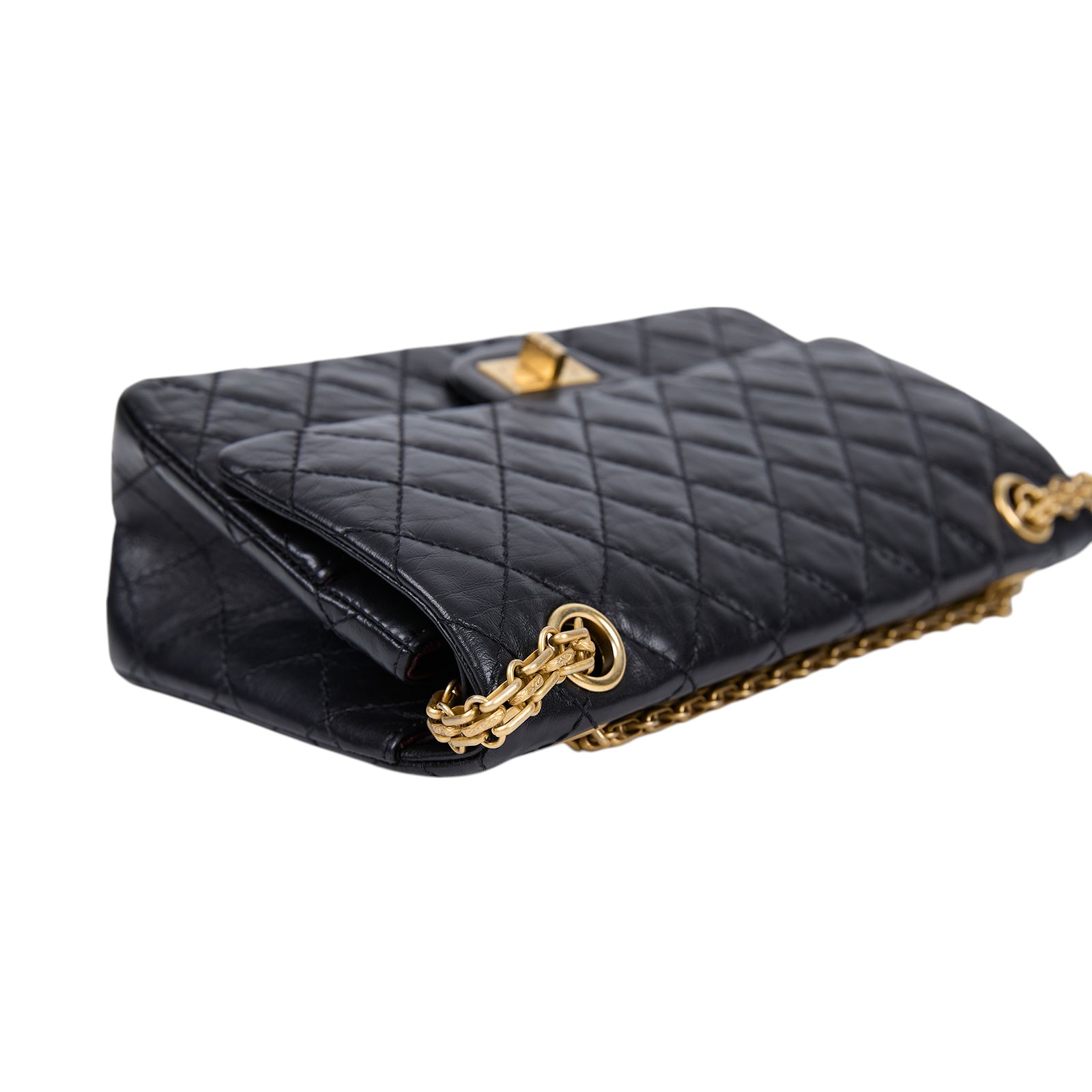 香奈兒 CHANEL 2.55 口蓋包 中型 A37586 黑金2.55 24CM 防塵袋/原廠盒子/保證卡