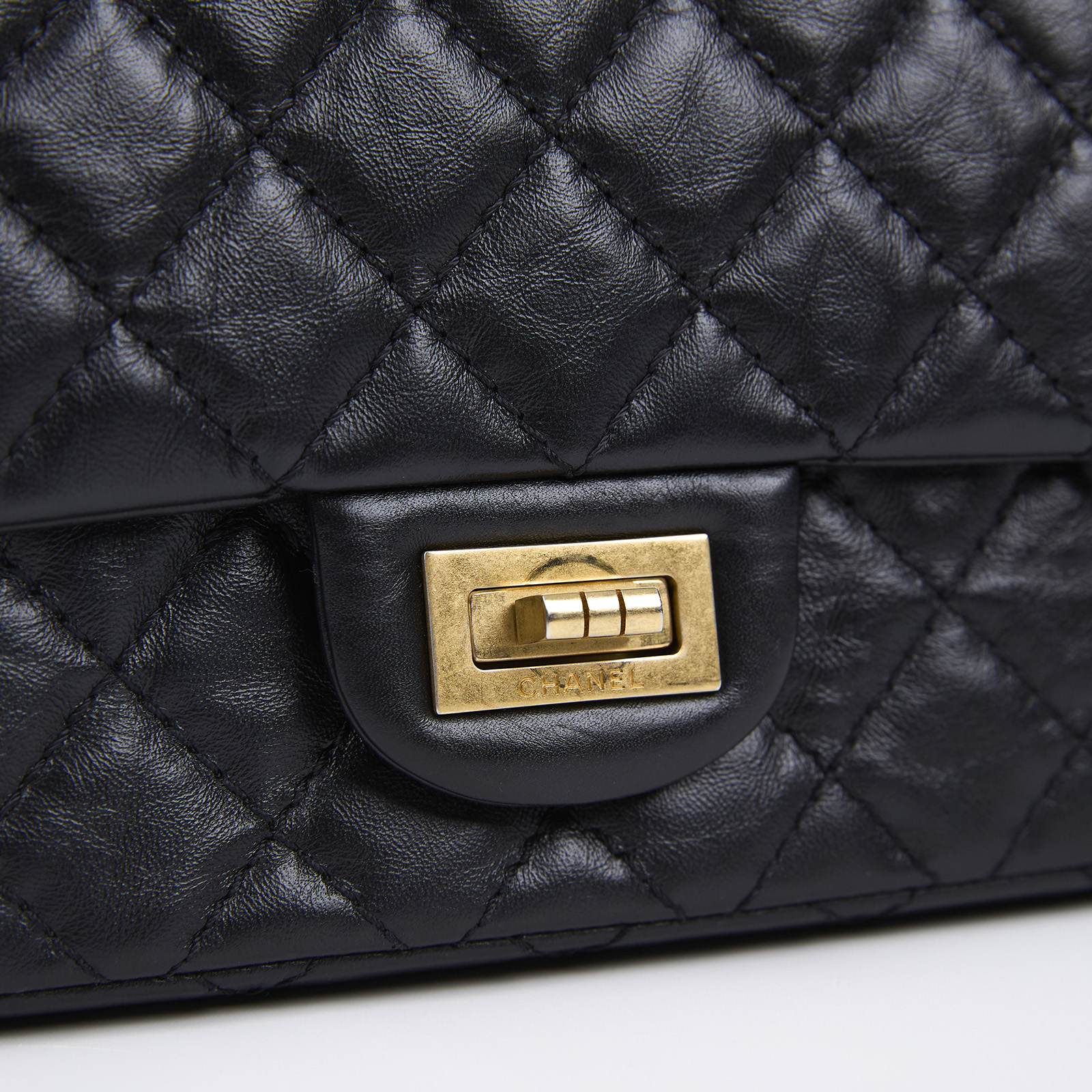 香奈兒 CHANEL 2.55 口蓋包 中型 A37586 黑金2.55 24CM 防塵袋/原廠盒子/保證卡