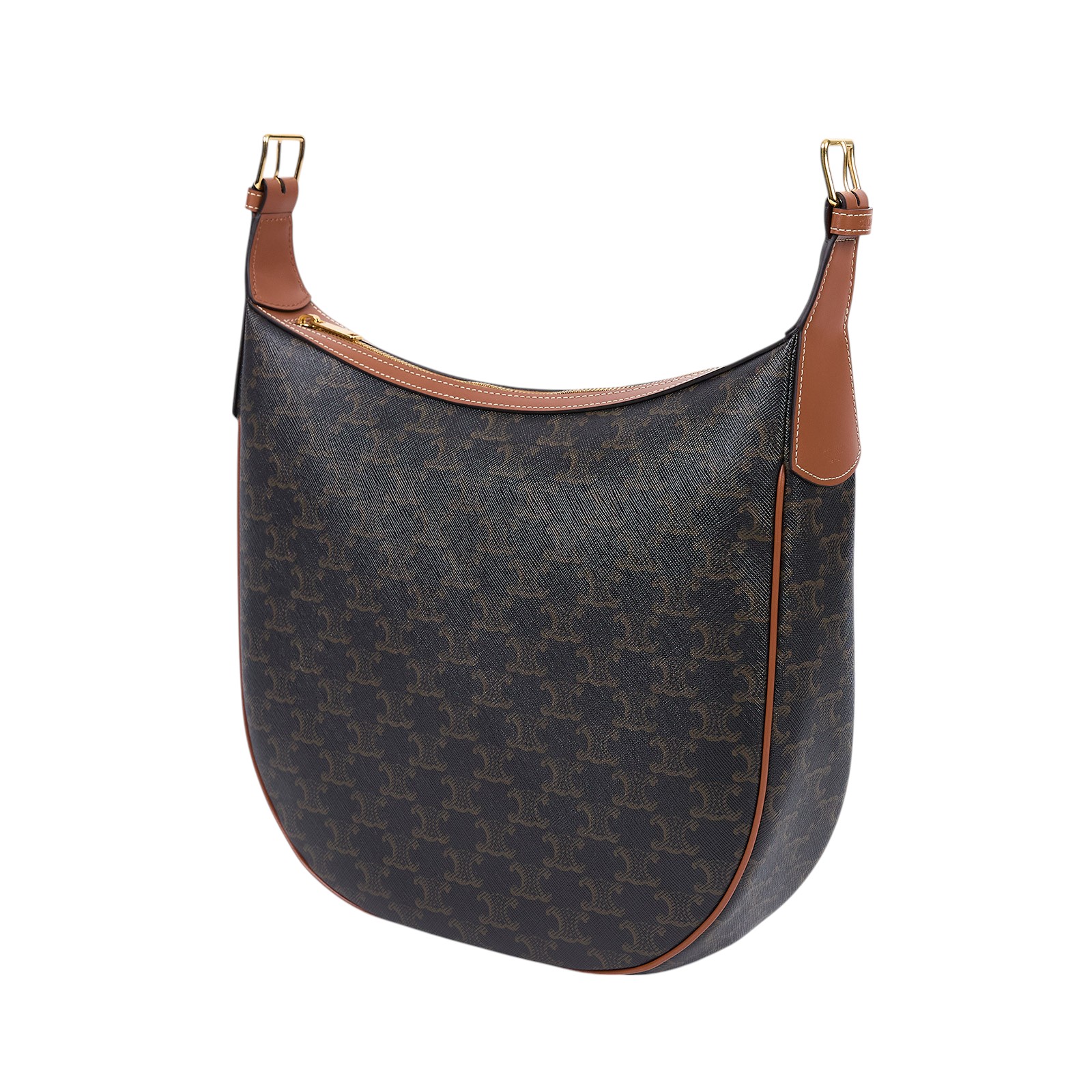 思琳 CELINE Heloise 標誌印花 牛皮革 肩背 手提包 114712FQM 棕老花Heloise HOBO 防塵袋