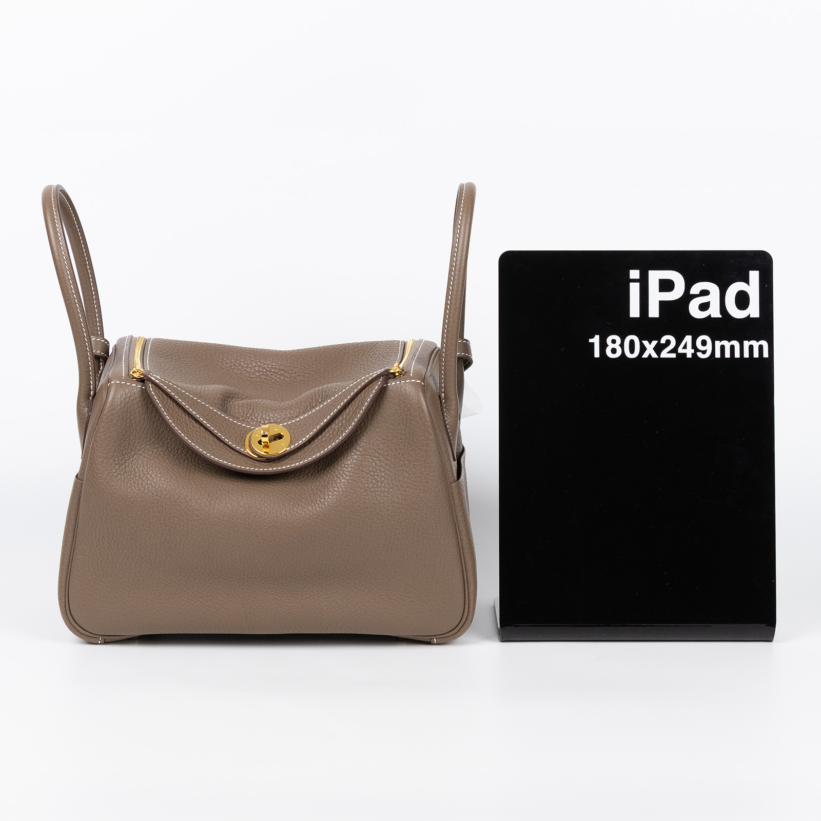 愛馬仕 Hermes Lindy 琳迪包 26 H073428CC18 A刻 LINDY26大象灰 防塵袋/原廠盒子/雨衣/購買證明