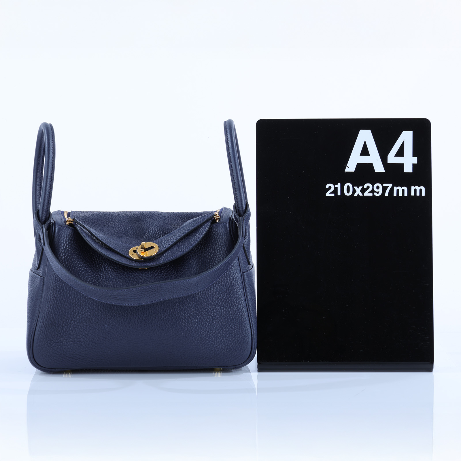 愛馬仕 Hermes Lindy 琳迪包 26 LD26 U刻 LINDY26午夜藍 防塵袋/原廠盒子/購買證明