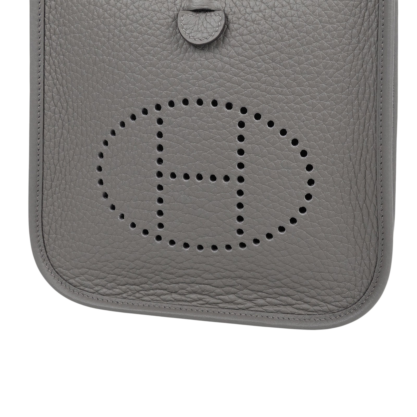 愛馬仕 Hermes Evelyne Bag Mini 伊芙琳包 Evelyne 16 EV16 B刻 積雨雲灰MINI EVELYNE 原廠盒子/防塵袋