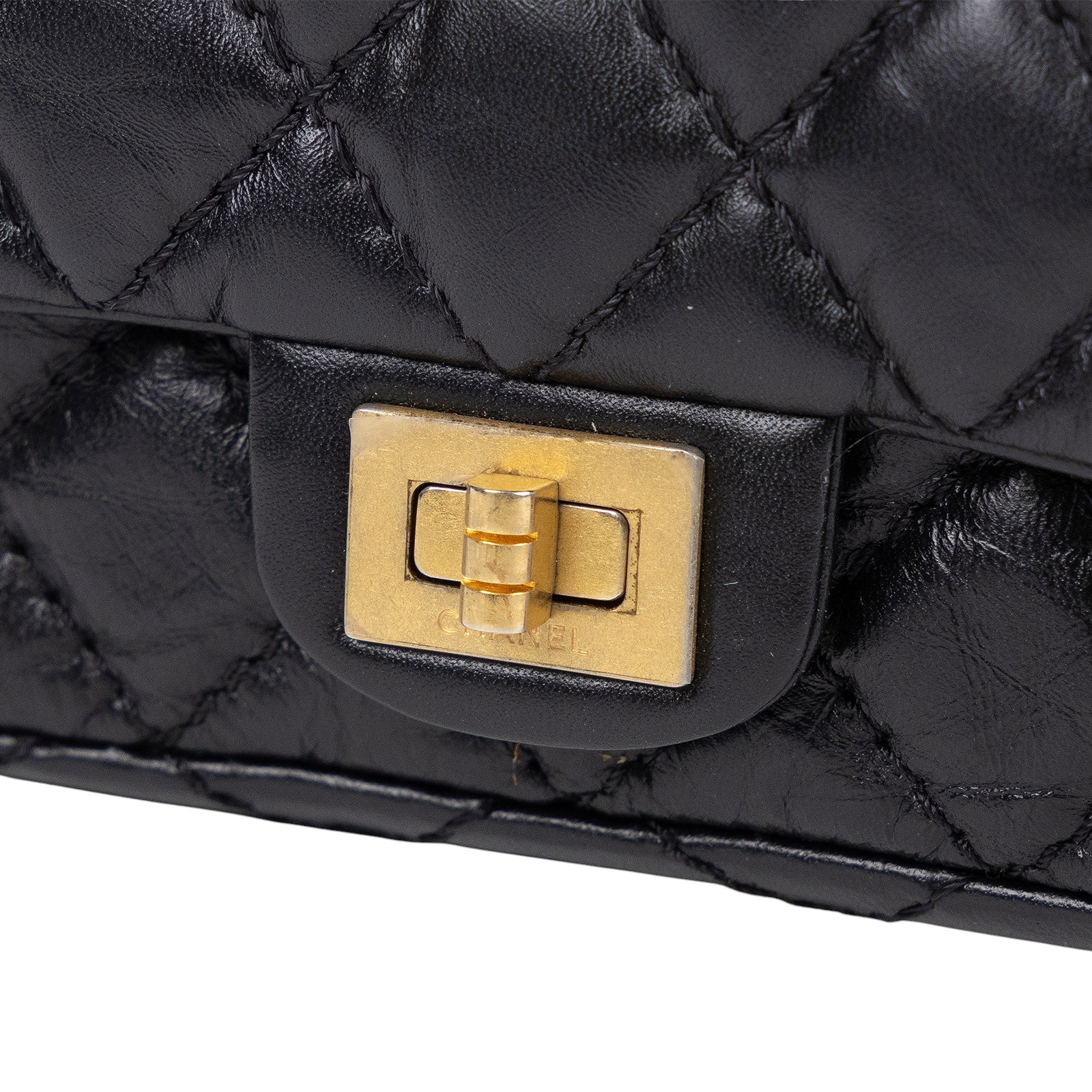 香奈兒 CHANEL 2.55 腰包 口蓋包 A57791 黑金2.55腰包 DUST  BAG/原廠盒子/保證卡