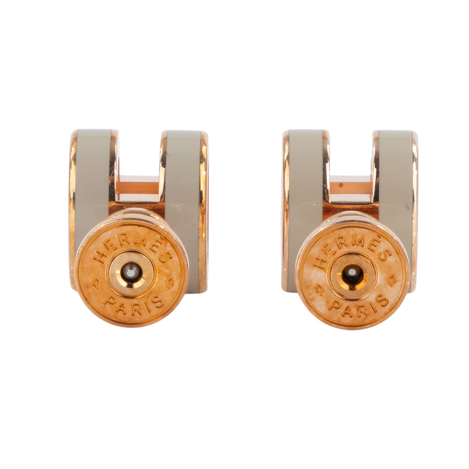 愛馬仕 Hermes Mini Pop H 耳釘 淺褐色 H608002FO55  栗子灰玫金MINI POP H耳環2 原廠盒子