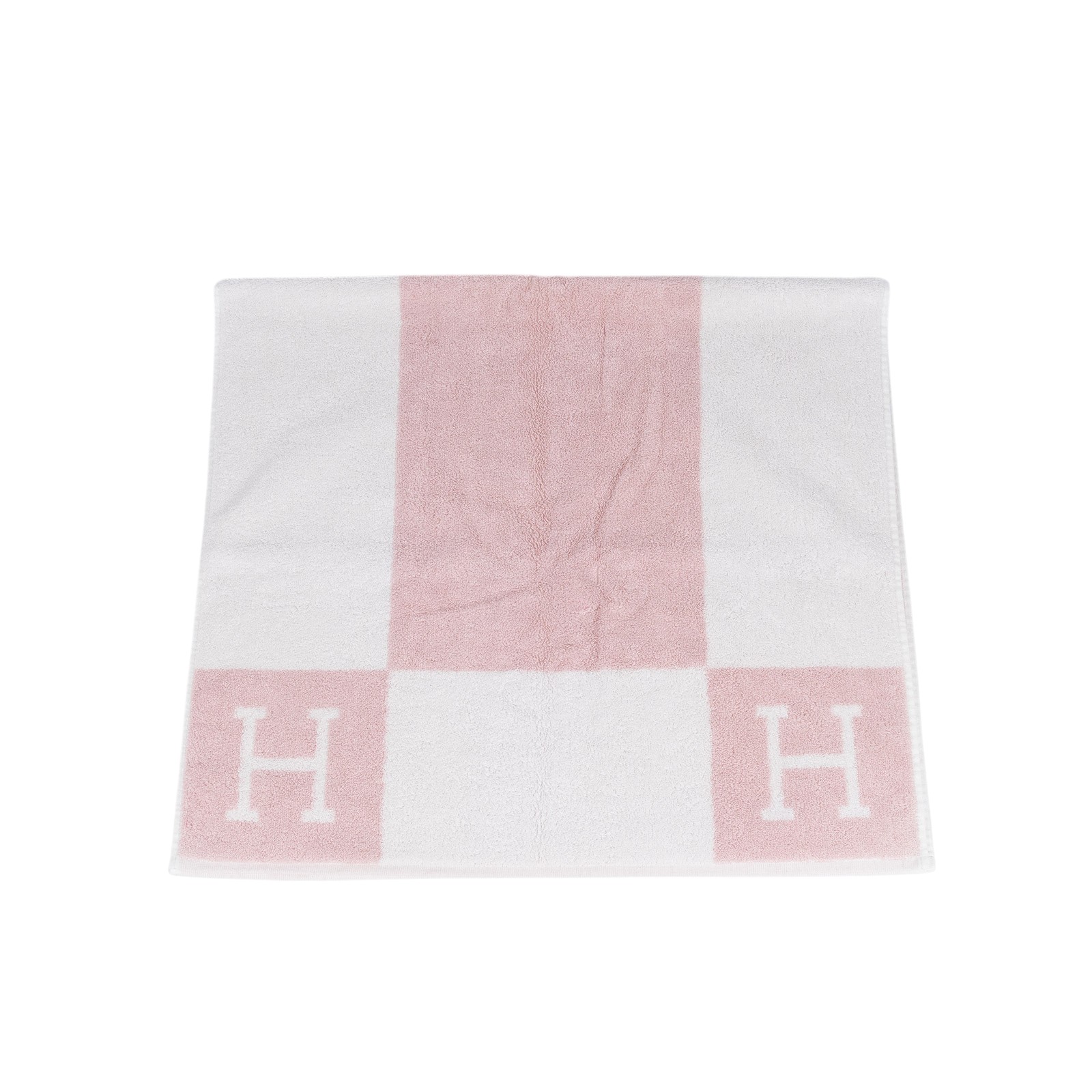 愛馬仕 Hermes Avalon 毛巾 丁香粉 H102193Mv02 粉中浴巾2 無附屬品