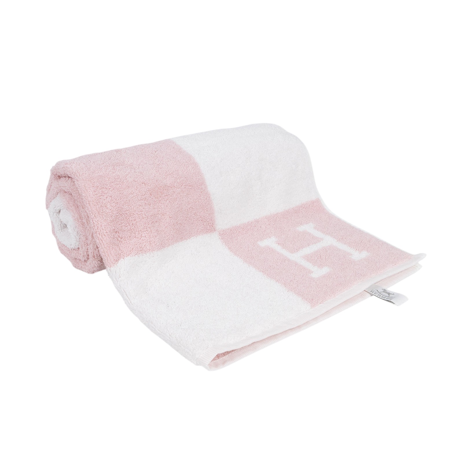 愛馬仕 Hermes Avalon 毛巾 丁香粉 H102193Mv02 粉中浴巾2 無附屬品