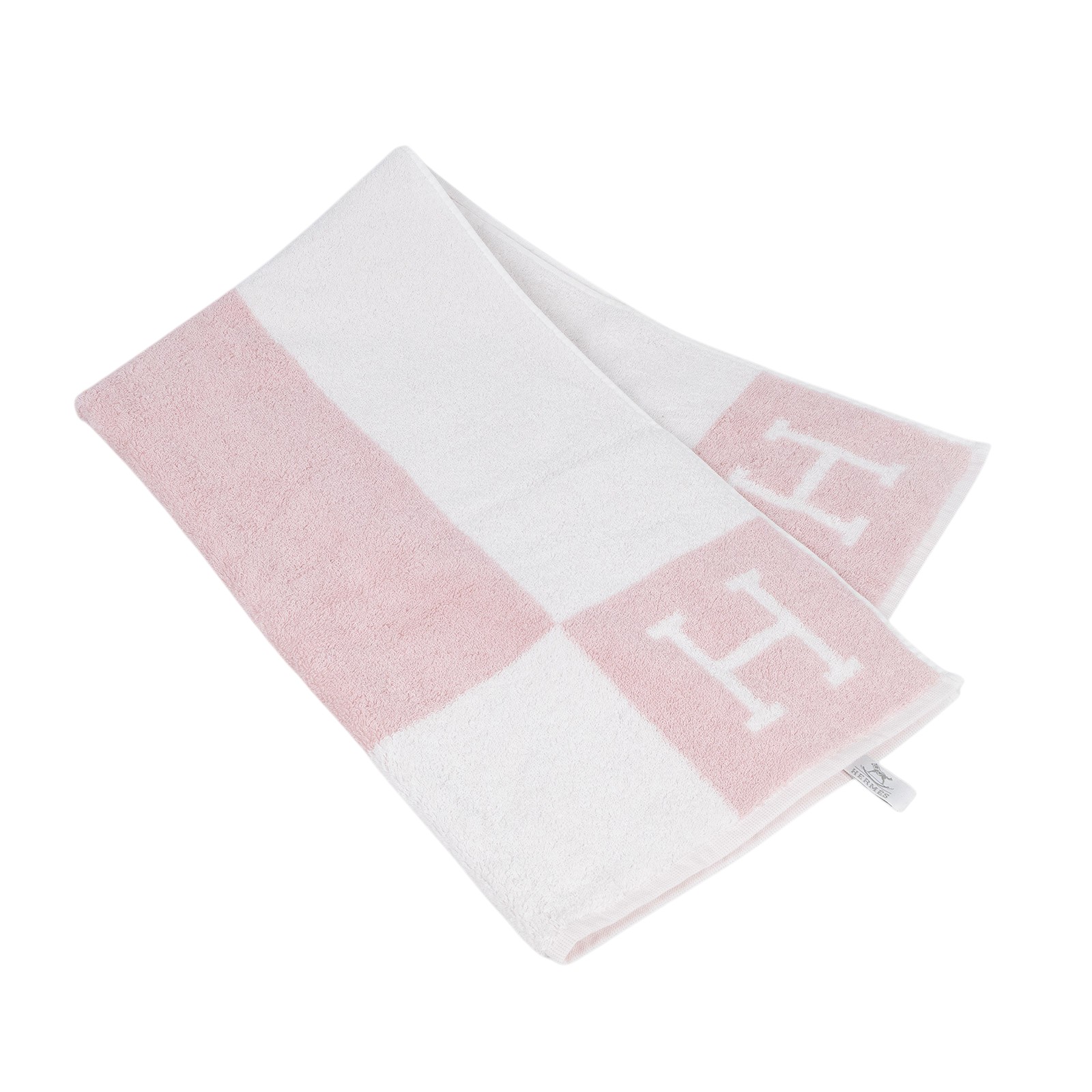 愛馬仕 Hermes Avalon 毛巾 丁香粉 H102193Mv02 粉中浴巾2 無附屬品