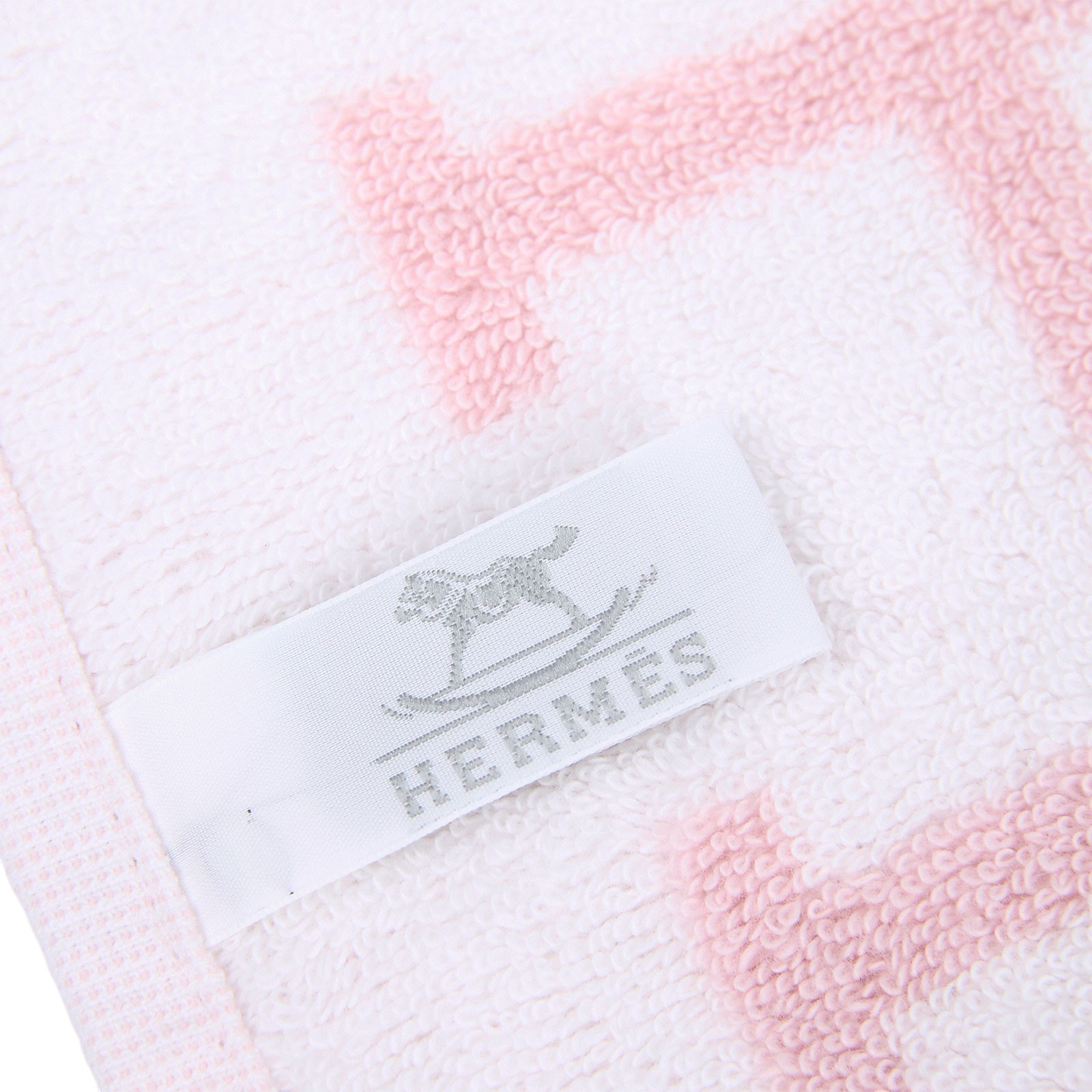 愛馬仕 Hermes Avalon 毛巾 丁香粉 H102192Mv02 粉小浴巾1 無附屬品