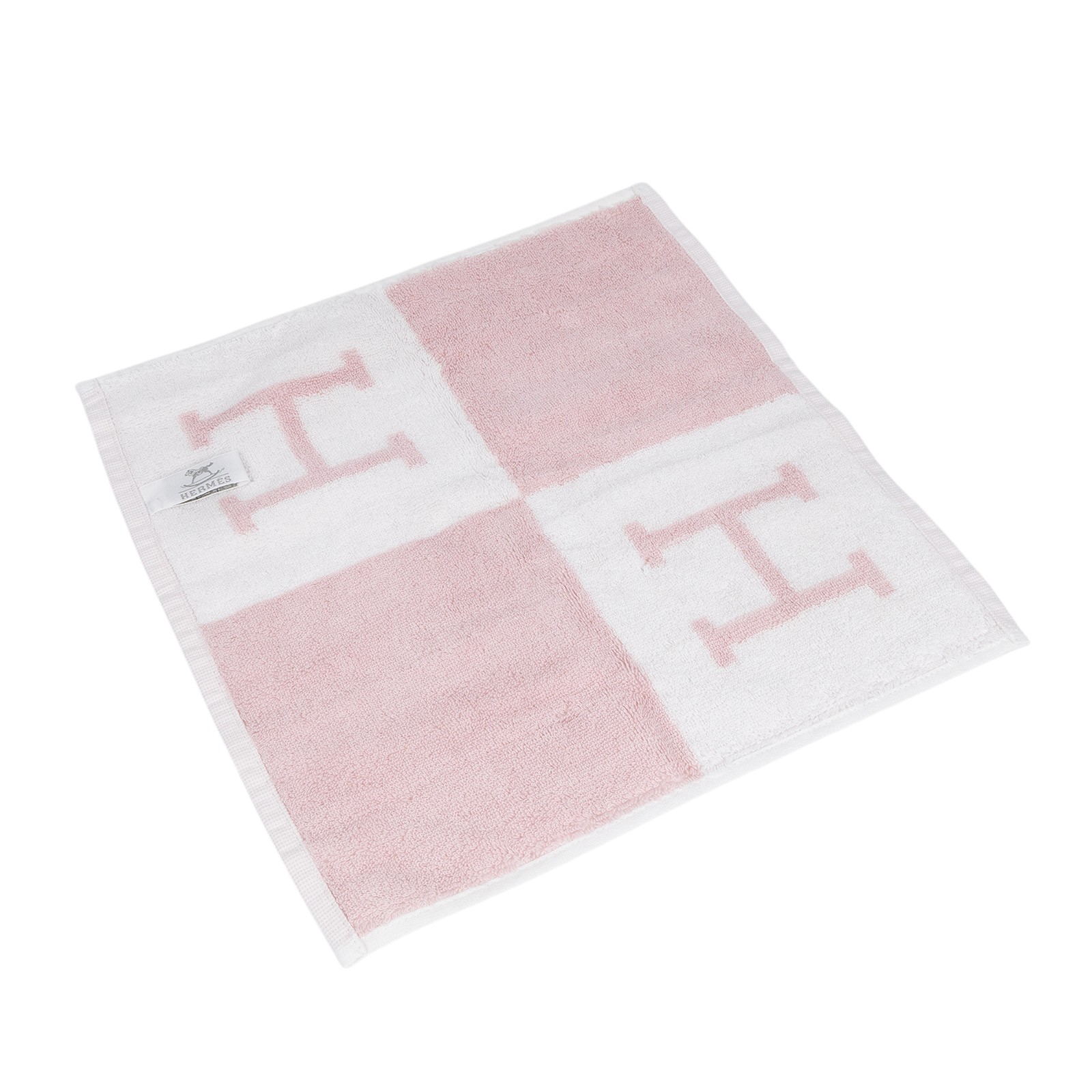 愛馬仕 Hermes Avalon 毛巾 丁香粉 H102192Mv02 粉小浴巾2 無附屬品