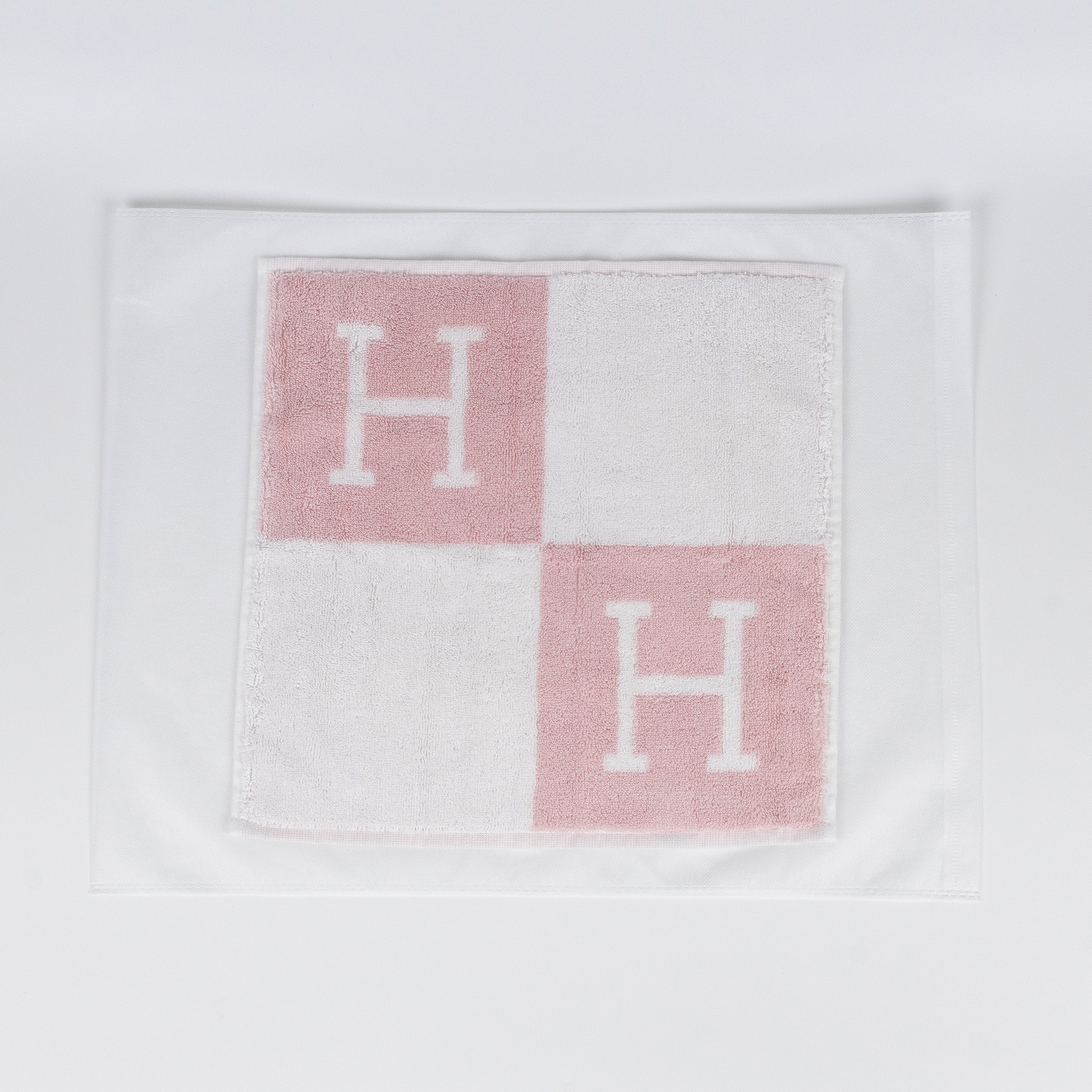 愛馬仕 Hermes Avalon 毛巾 丁香粉 H102192Mv02 粉小浴巾2 無附屬品