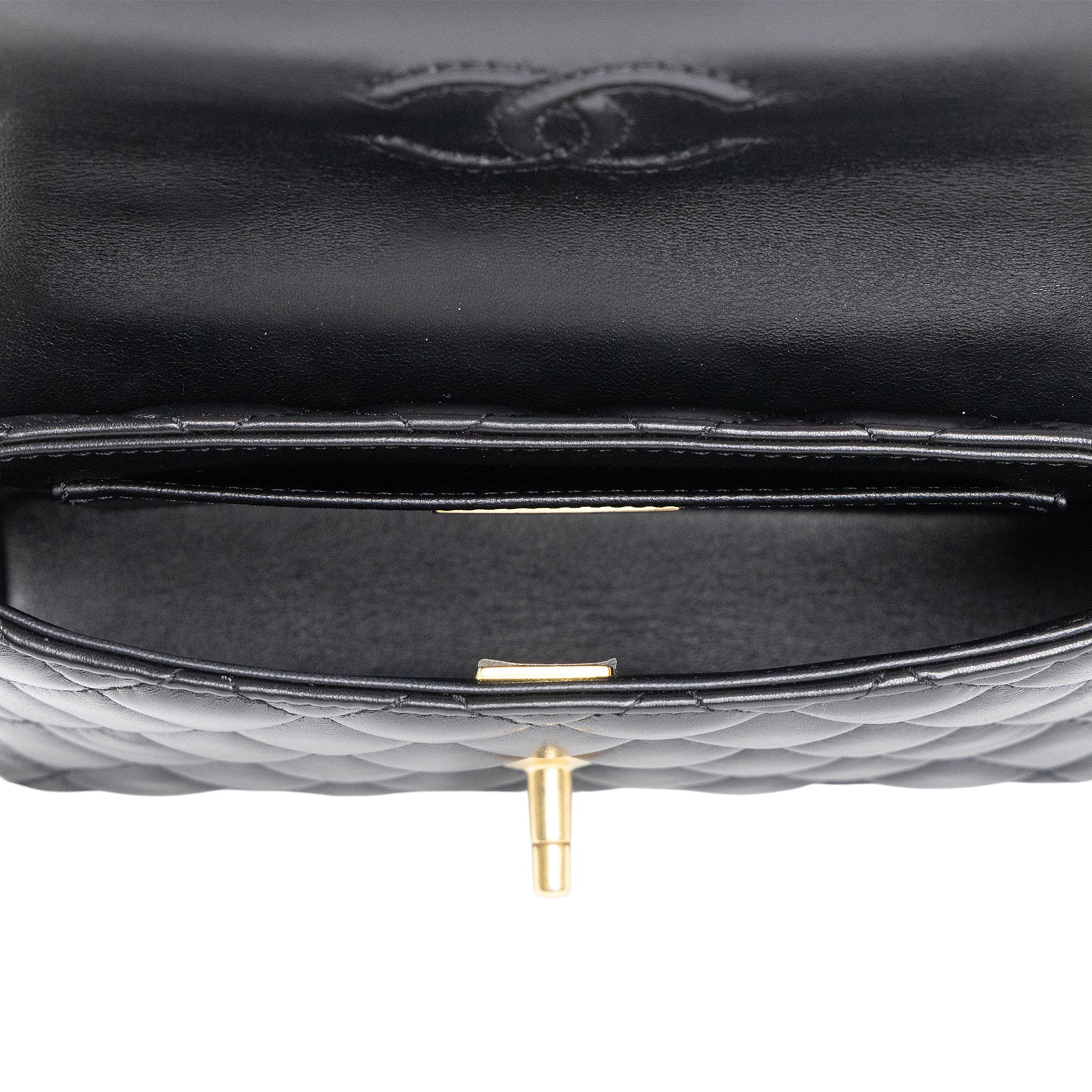 香奈兒 CHANEL Handle 手把口蓋包  小型 AS5355 B19386 晶片款 黑手提2WAY 防塵袋/原廠盒子