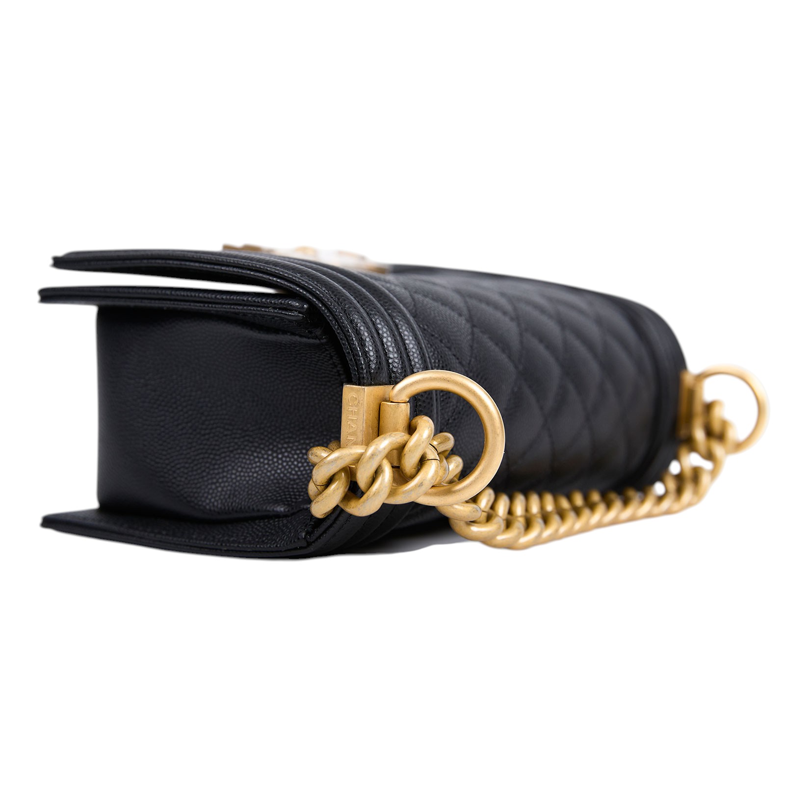 香奈兒 CHANEL Boy 20 小型 口蓋包 A67085 黑復古金BOY20 防塵袋/原廠盒子/保證卡