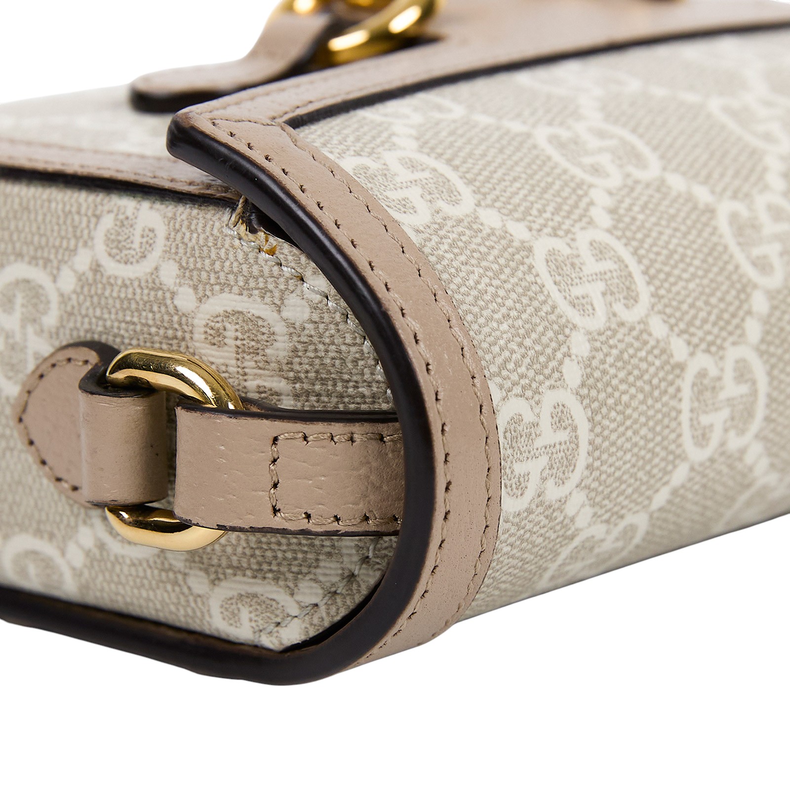 古馳 GUCCI Horsebit 1955 馬銜扣 迷你袋 斜背包 卡其色 699296 UULBG  防塵袋/原廠盒子/購買證明