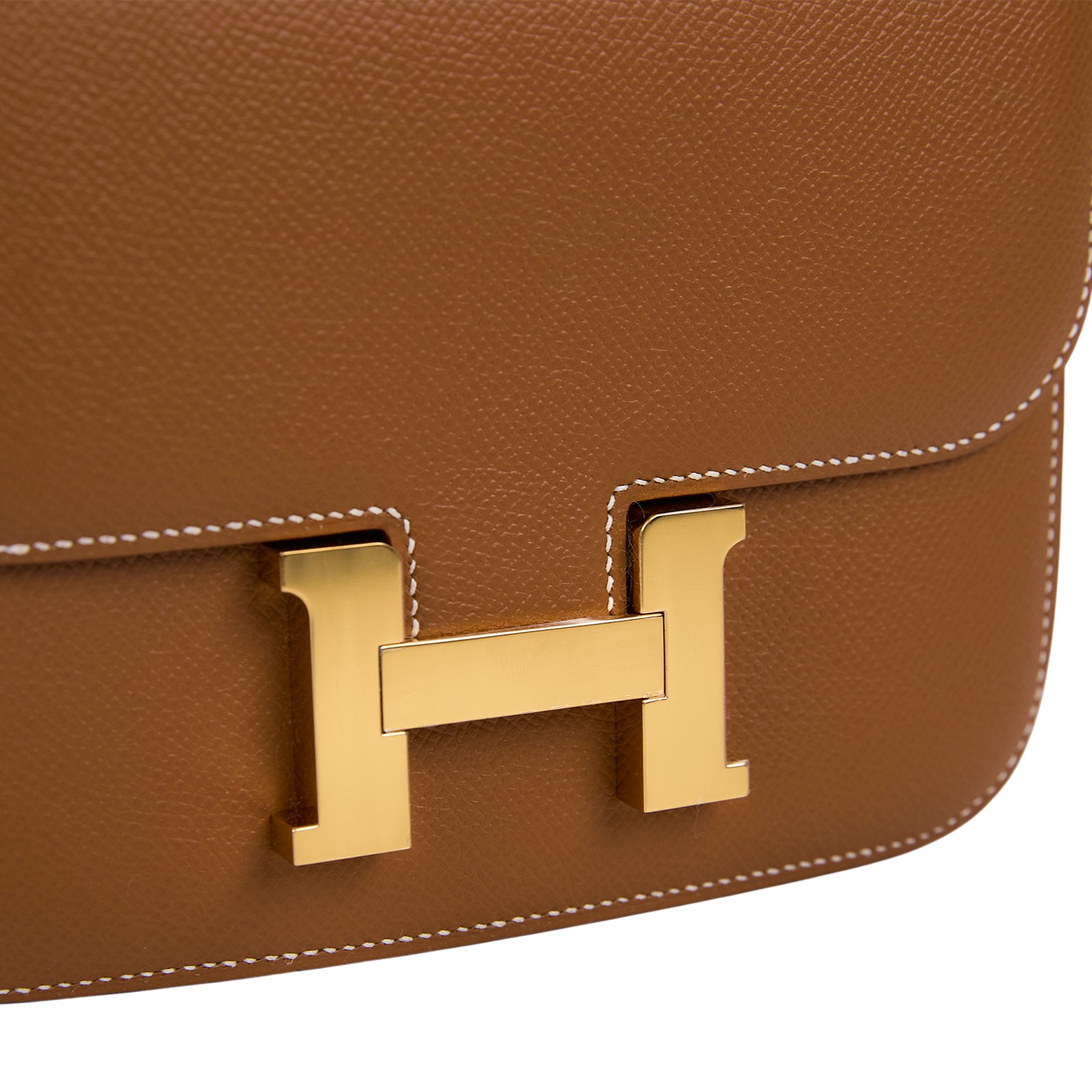 愛馬仕 Hermes Constance Bag 康康包 MIni 18 金色五金 金棕色 H056347CC37 Z刻  防塵袋/原廠盒子/購買證明