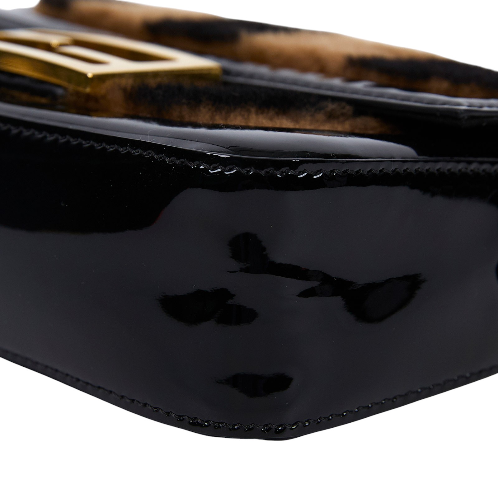 芬迪 FENDI 迷你 Baguette 8BS017A9Y2 毛毛條紋MINI法棍 原廠盒子/防塵袋/保證卡