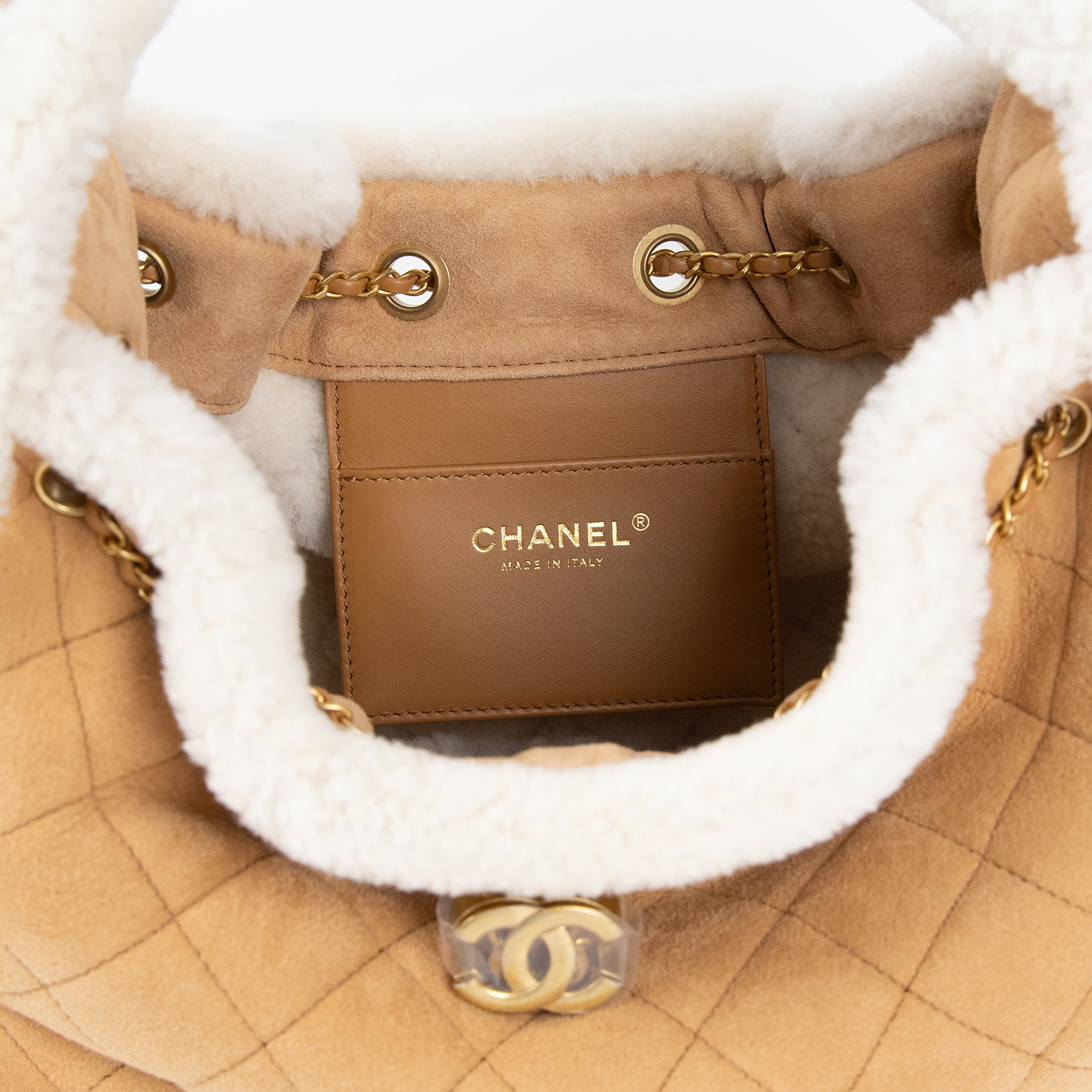 香奈兒 CHANEL 25 小型包 AS5293 B22309 晶片款 卡其麂皮25包 小號 防塵袋/購買證明影本