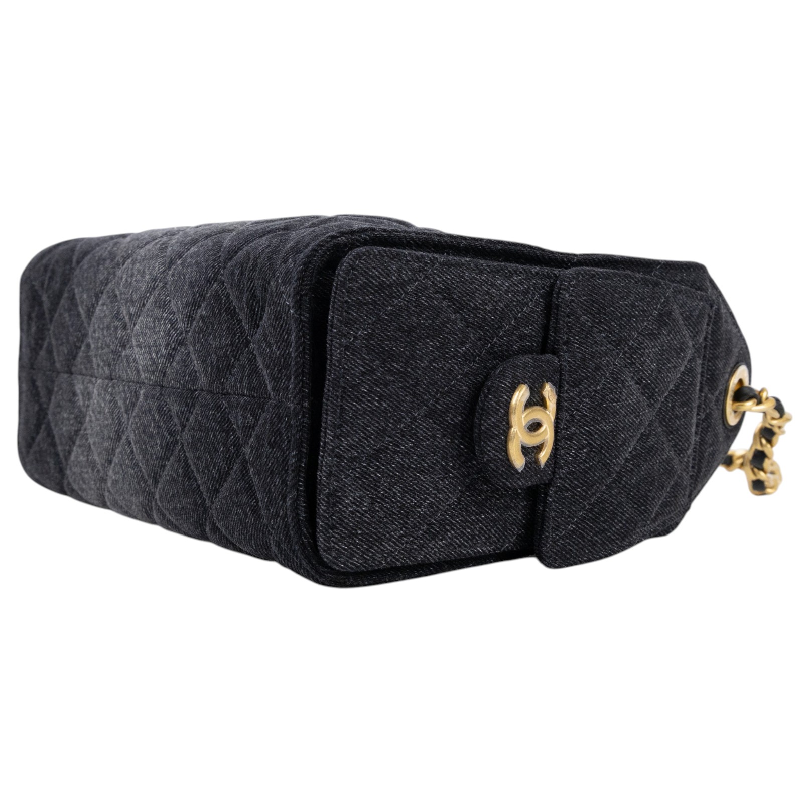 香奈兒 CHANEL 25 迷你包 AS5631 晶片款 黑牛仔25 MINI 防塵袋/原廠盒子
