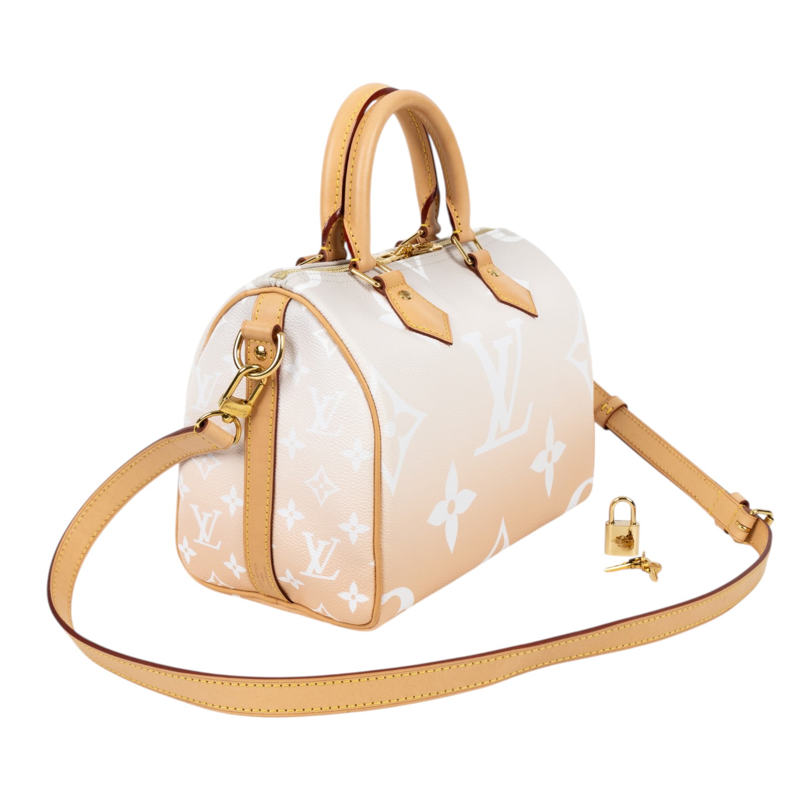 路易威登 LOUIS VUITTON Speedy Bandouliere 25 手提包 肩背包 M45722 晶片款  鎖組/背帶