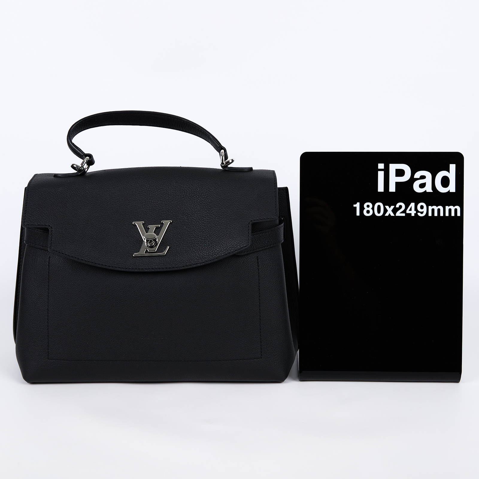 路易威登 LOUIS VUITTON LockMe Ever MM 手提包 肩背包 M51395 晶片款 黑Lock Me Ever MM 背帶