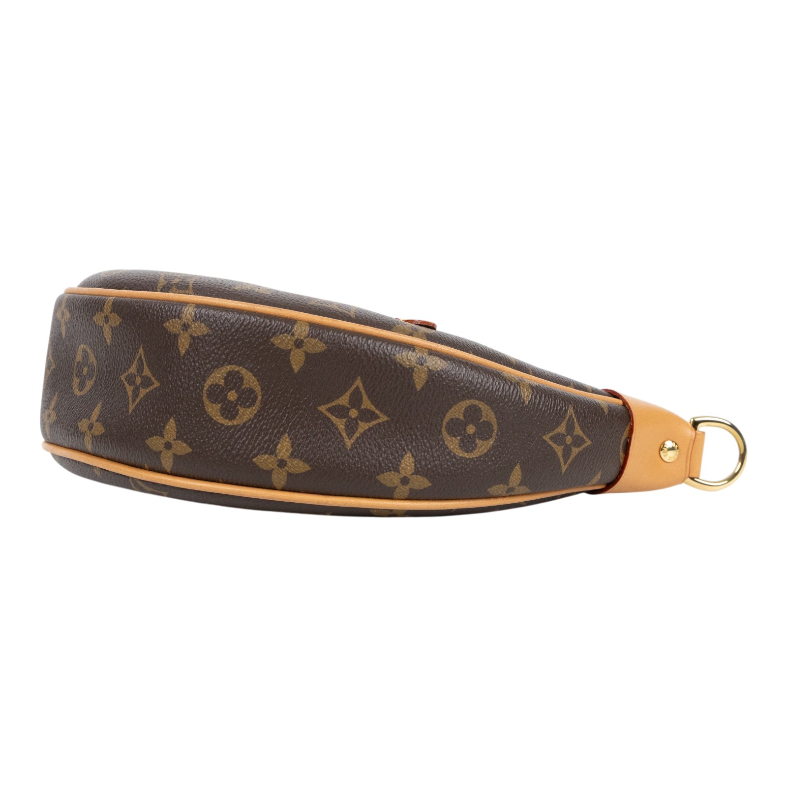路易威登 LOUIS VUITTON Loop 半月 法棍包 豌豆包 老花 腋下單肩包 M81098 晶片款 原花LOOP彎月包 PM 背帶2