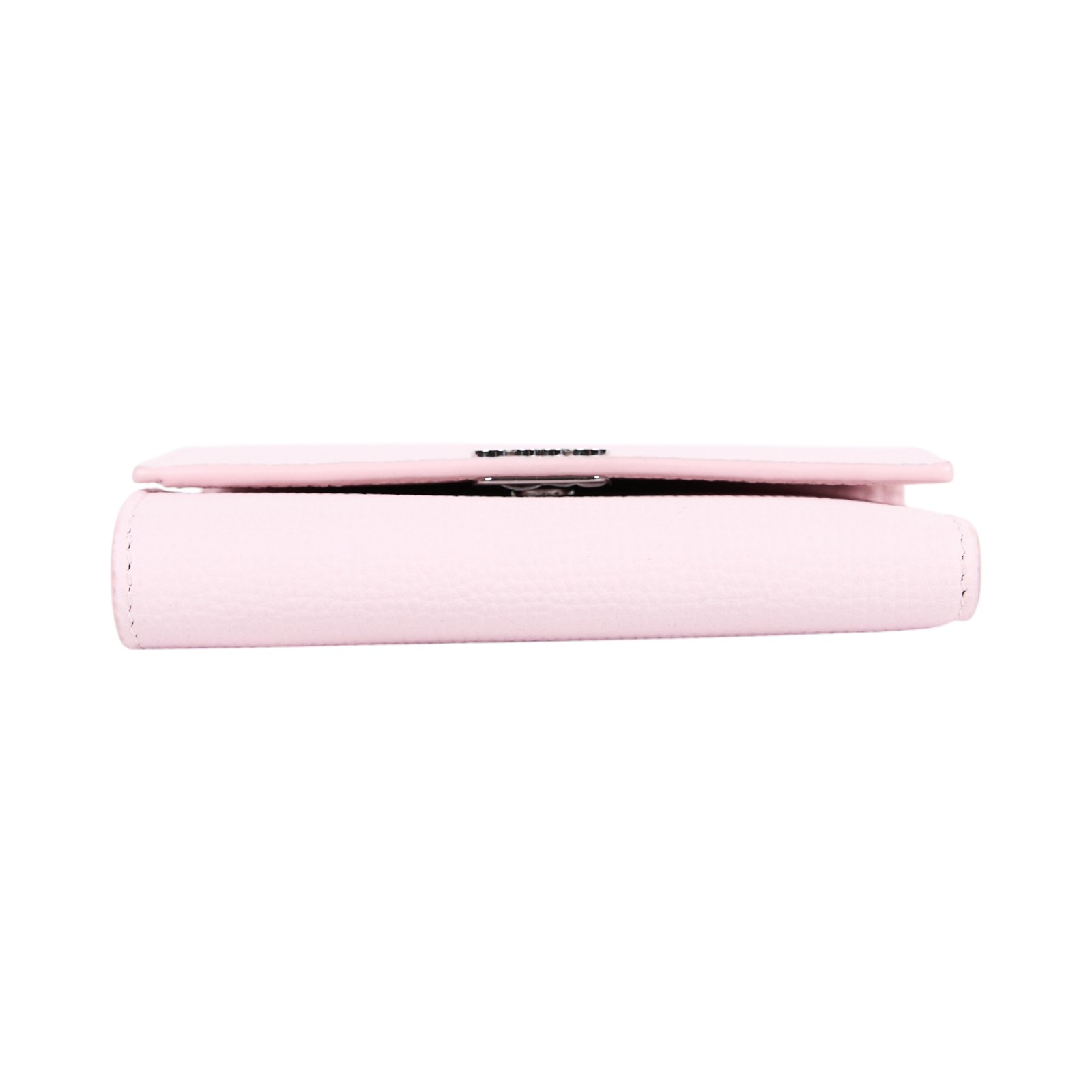 羅意威 LOEWE 小型鵝卵石紋小牛皮 Anagram 直式錢包 C821S33X12 粉ANAGRAM三折短夾 原廠盒子/防塵袋
