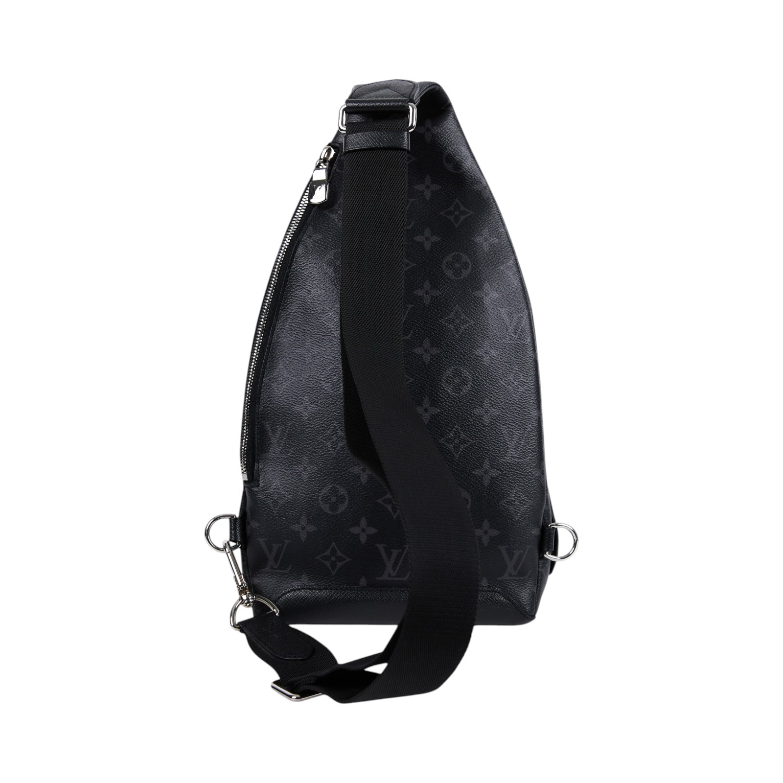 路易威登 LOUIS VUITTON Duo 斜背包 黑色 M30936 晶片款 黑原花DUO斜背包 零錢包/防塵袋/國外購買證明