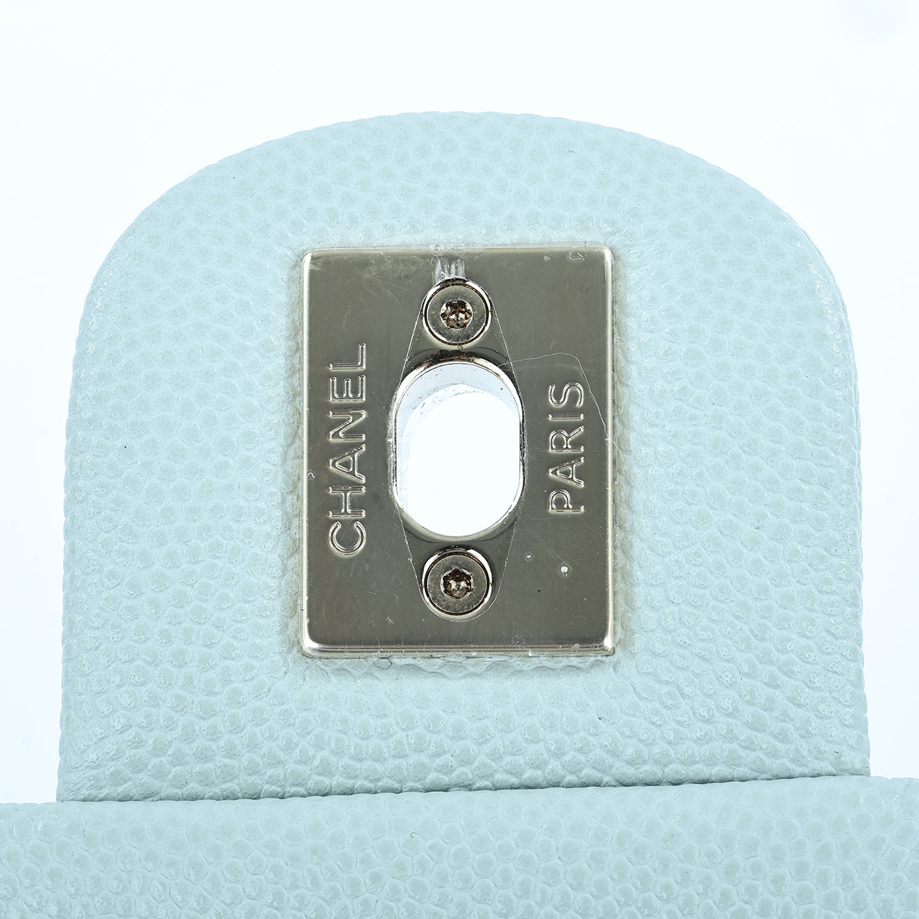 香奈兒 CHANEL 菱格 小型 雙肩 後背包 AS4058 晶片款 淺灰綠荔枝後背包 原廠盒子/防塵袋/台灣購買證明影本