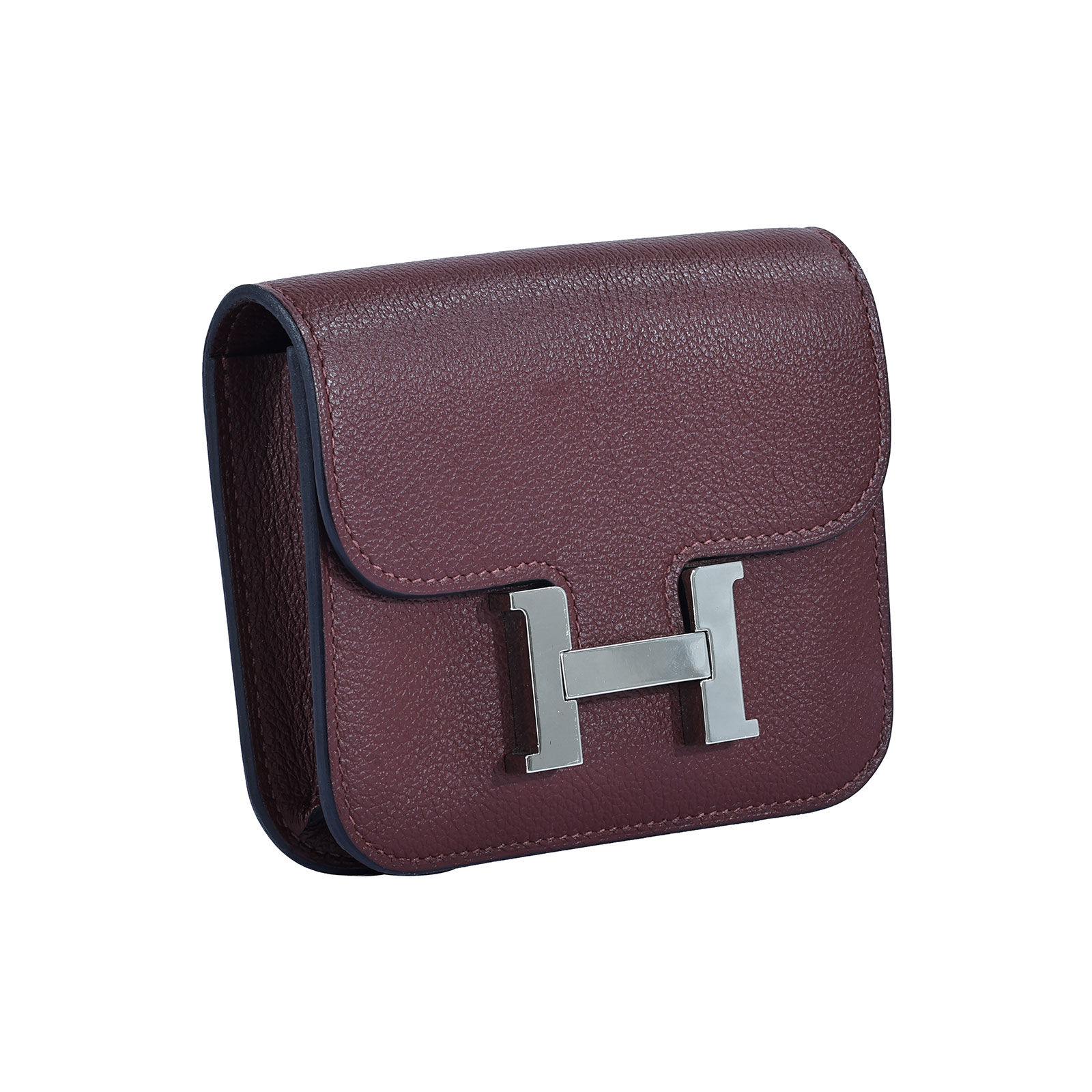 愛馬仕 Hermes Constance Bag Epsom 康康包 短夾 Slim  CNSLIM B刻 紅CONSTANCE SLIM 原廠盒子/防塵袋