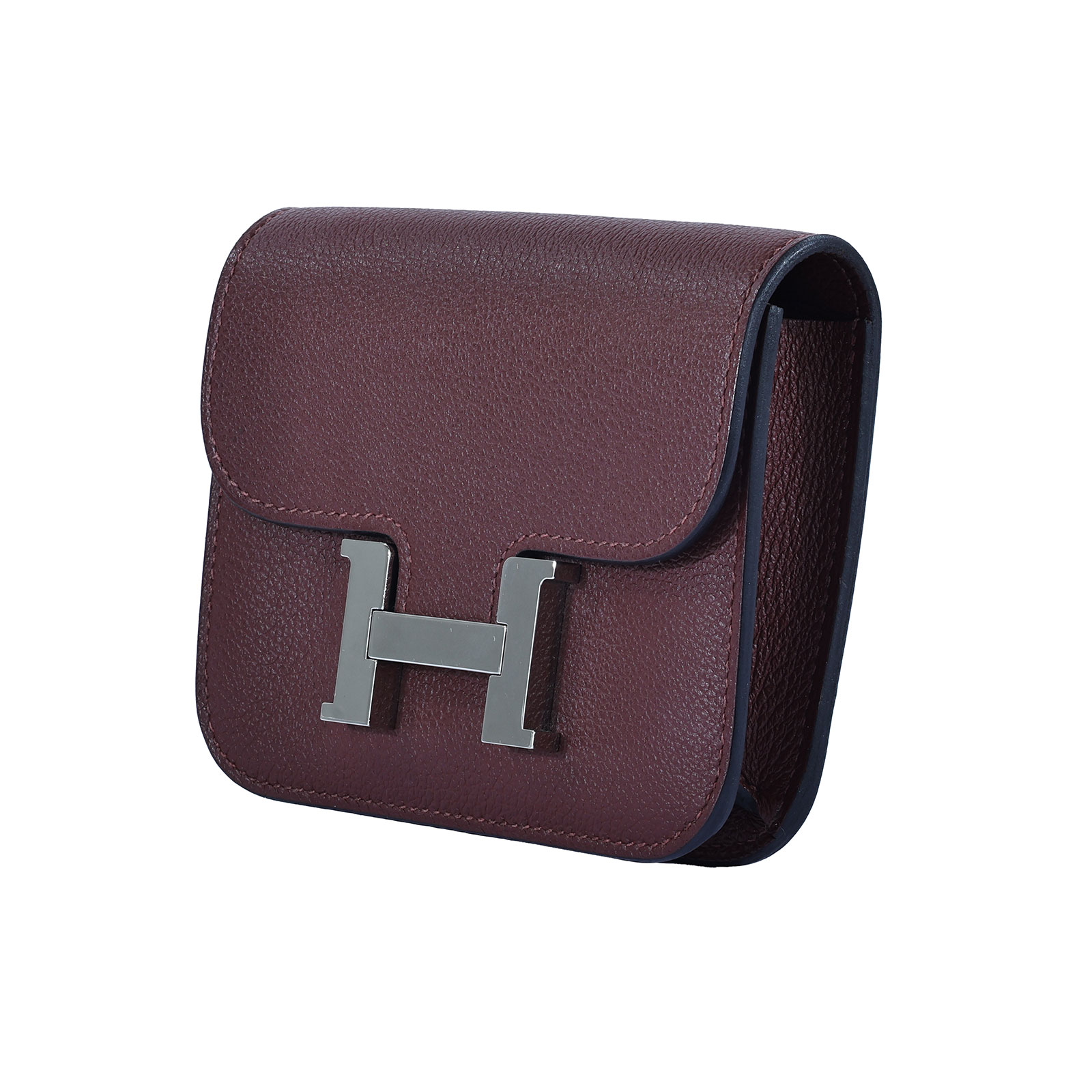 愛馬仕 Hermes Constance Bag Epsom 康康包 短夾 Slim  CNSLIM B刻 紅CONSTANCE SLIM 原廠盒子/防塵袋