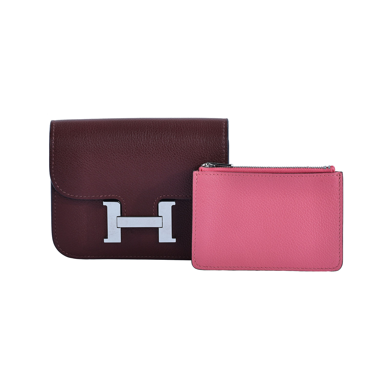 愛馬仕 Hermes Constance Bag Epsom 康康包 短夾 Slim  CNSLIM B刻 紅CONSTANCE SLIM 原廠盒子/防塵袋