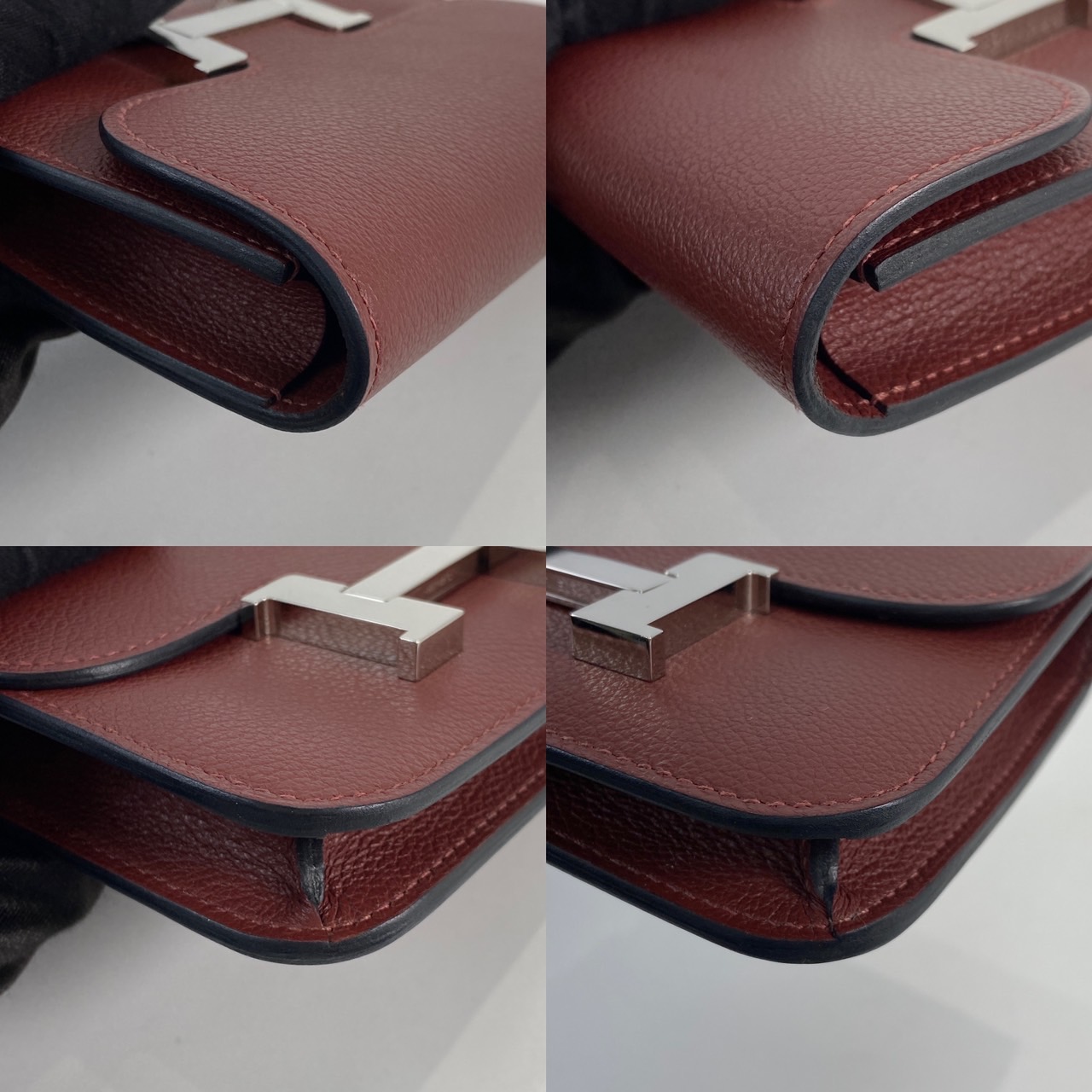 愛馬仕 Hermes Constance Bag Epsom 康康包 短夾 Slim  CNSLIM B刻 紅CONSTANCE SLIM 原廠盒子/防塵袋