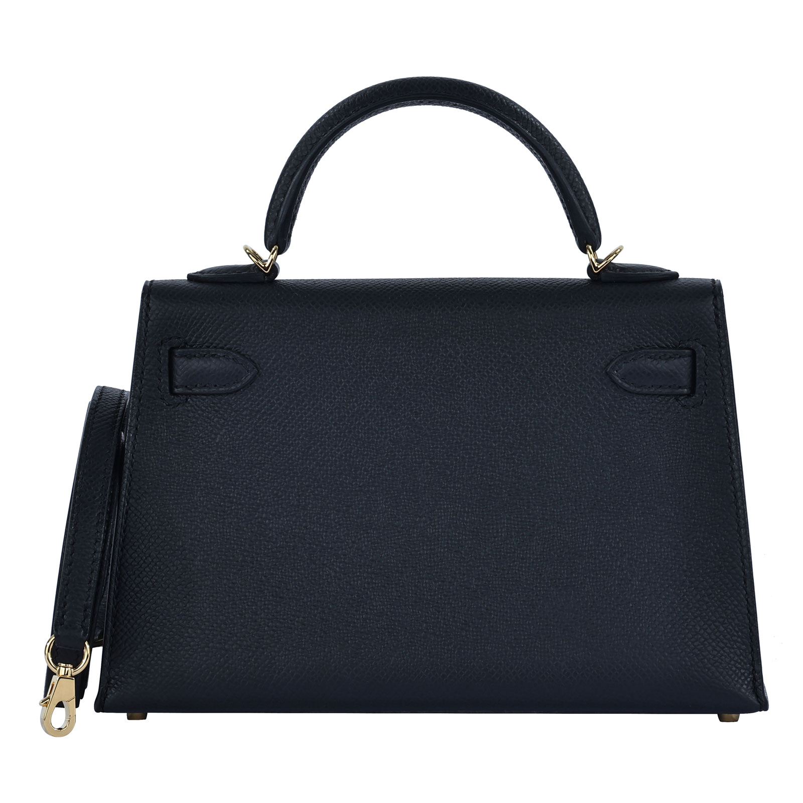 愛馬仕 Hermes Kelly Bag 凱莉包 mini KLM B 黑金MINI KELLY 原廠盒子/防塵袋