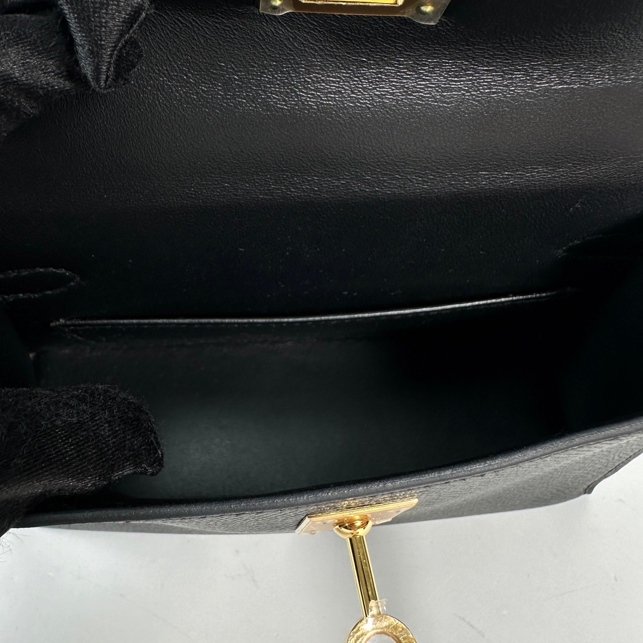 愛馬仕 Hermes Kelly Bag 凱莉包 mini KLM B 黑金MINI KELLY 原廠盒子/防塵袋