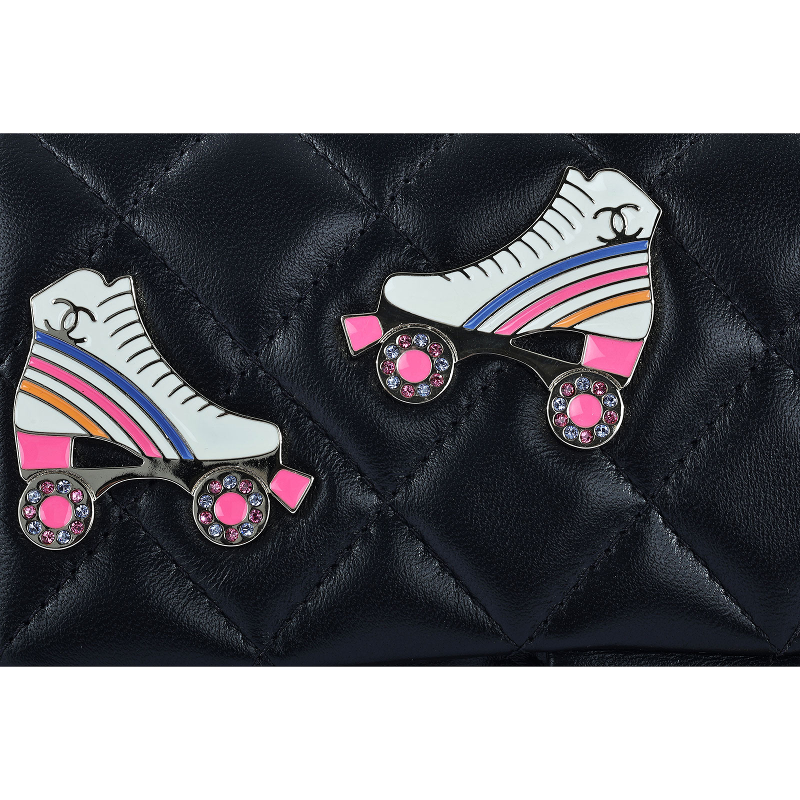 香奈兒 CHANEL CF 迷你 口蓋包 A69900 晶片款 黑COCO20 直排輪季節款 原廠盒子/防塵袋