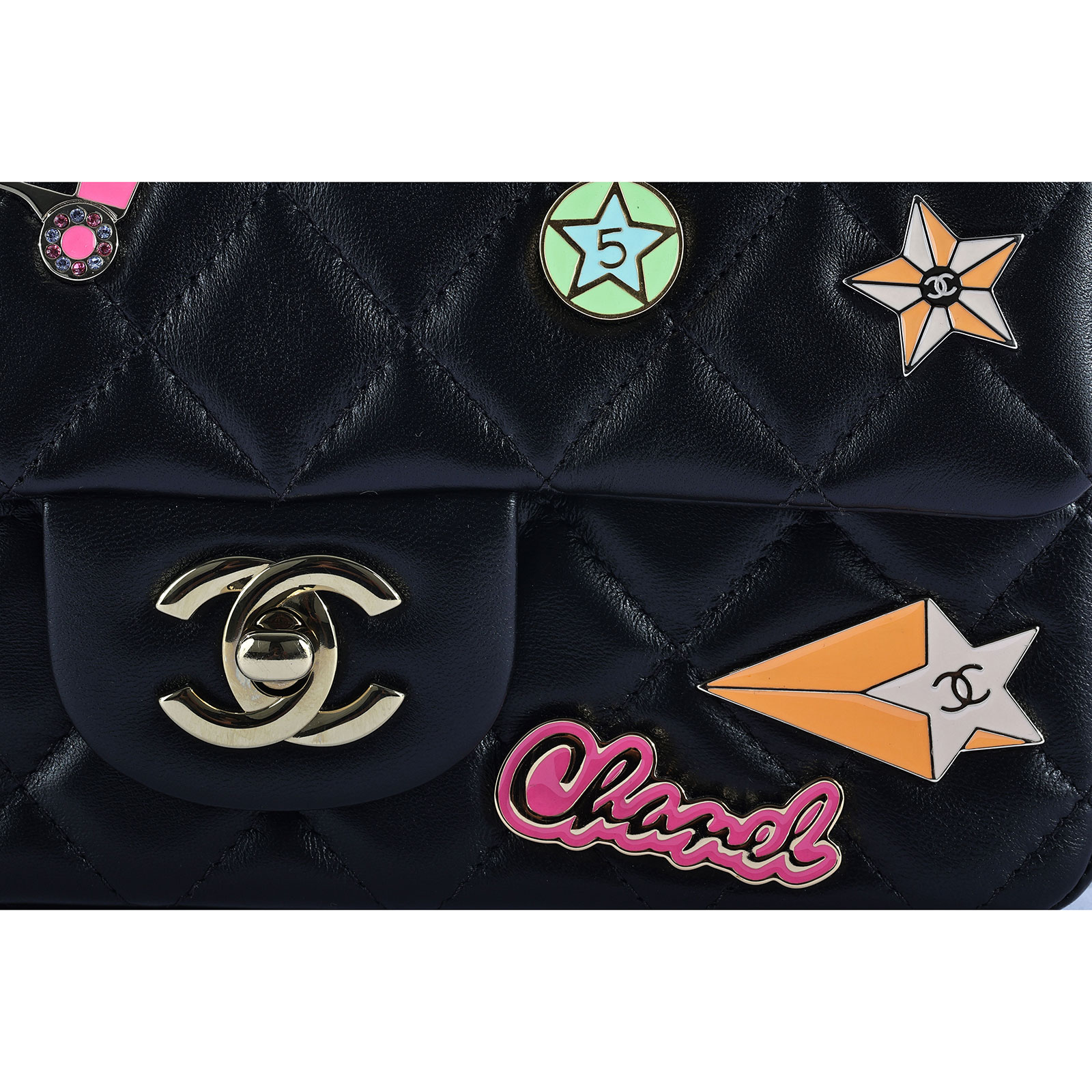 香奈兒 CHANEL CF 迷你 口蓋包 A69900 晶片款 黑COCO20 直排輪季節款 原廠盒子/防塵袋