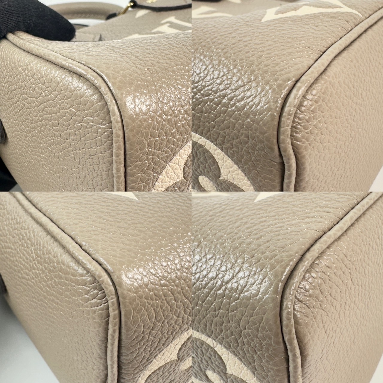 路易威登 LOUIS VUITTON Nano Speedy 手提 斜背 肩背包 灰色 奶油色 M82890 晶片款  原廠盒子/防塵袋/購買證明