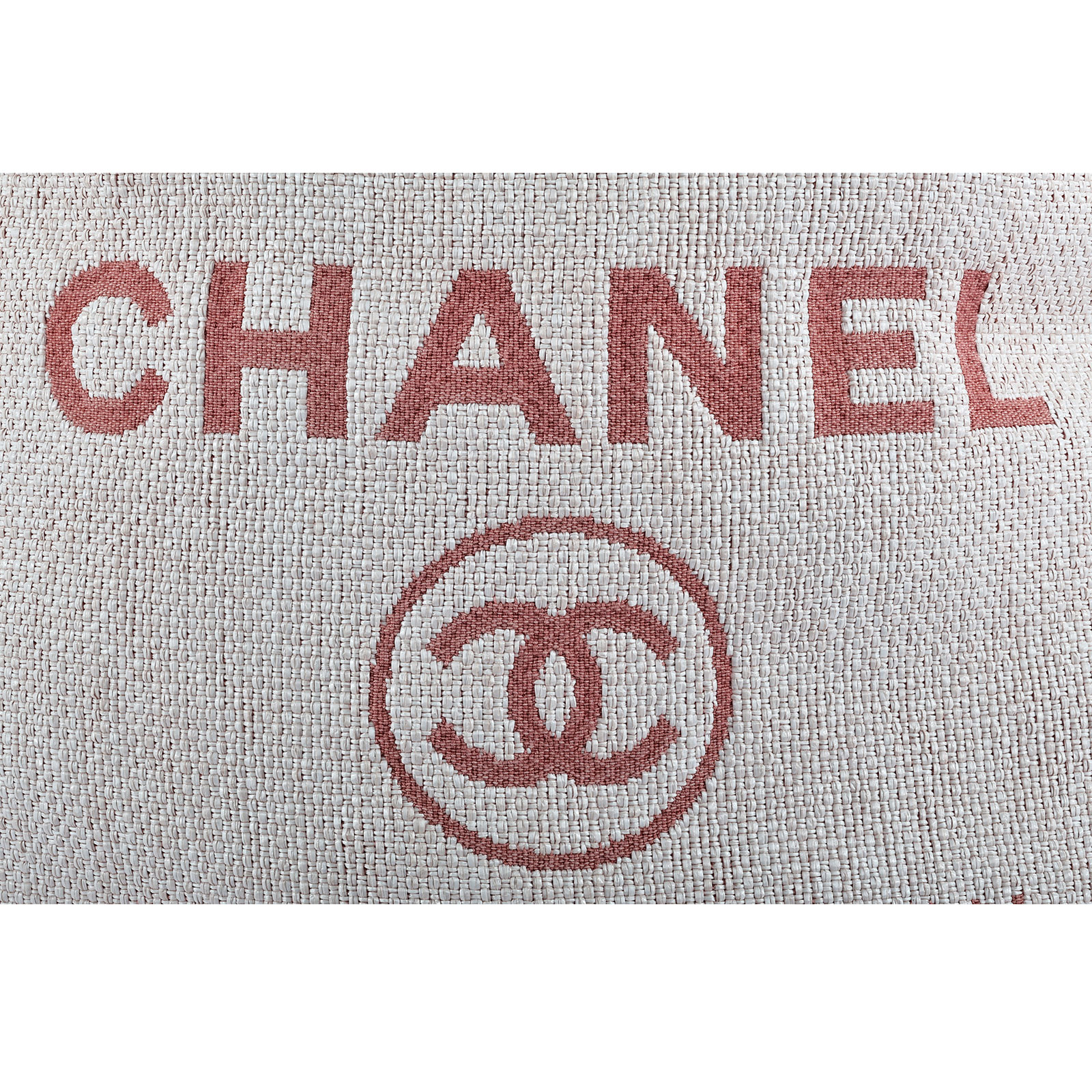 香奈兒 CHANEL 帆布 束口後背包 A93787 23開粉沙灘後背包 保證卡