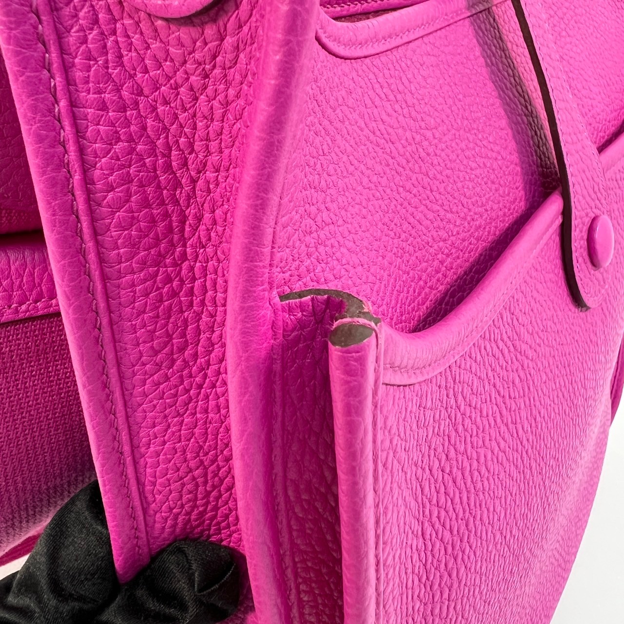 愛馬仕 Hermes Evelyne Bag 伊芙琳包 III 29 EV29 C刻 粉紫EVELYNE29 原廠盒子/防塵袋