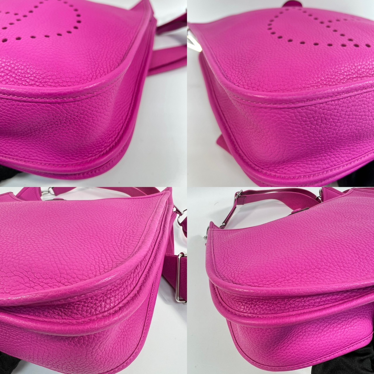 愛馬仕 Hermes Evelyne Bag 伊芙琳包 III 29 EV29 C刻 粉紫EVELYNE29 原廠盒子/防塵袋