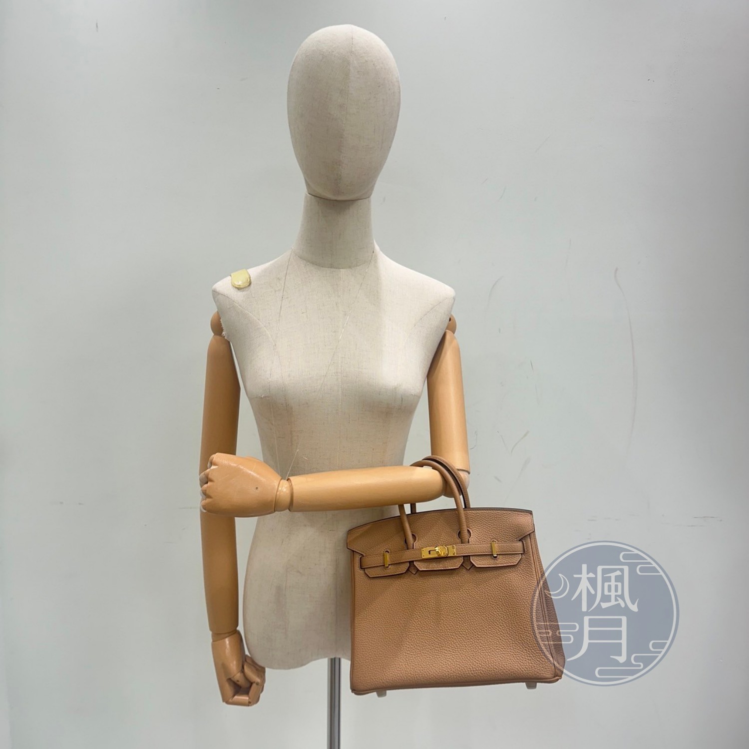 愛馬仕 Hermes Birkin Bag 柏金包 25 BK25 H041344/U刻 奶茶色BIRKIN25 0M 原廠盒子/防塵袋/鎖組