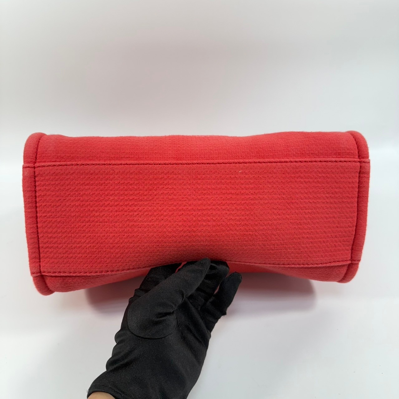 香奈兒 CHANEL 海灘包  晶片款 　橘紅帆布沙灘包小號 防塵袋