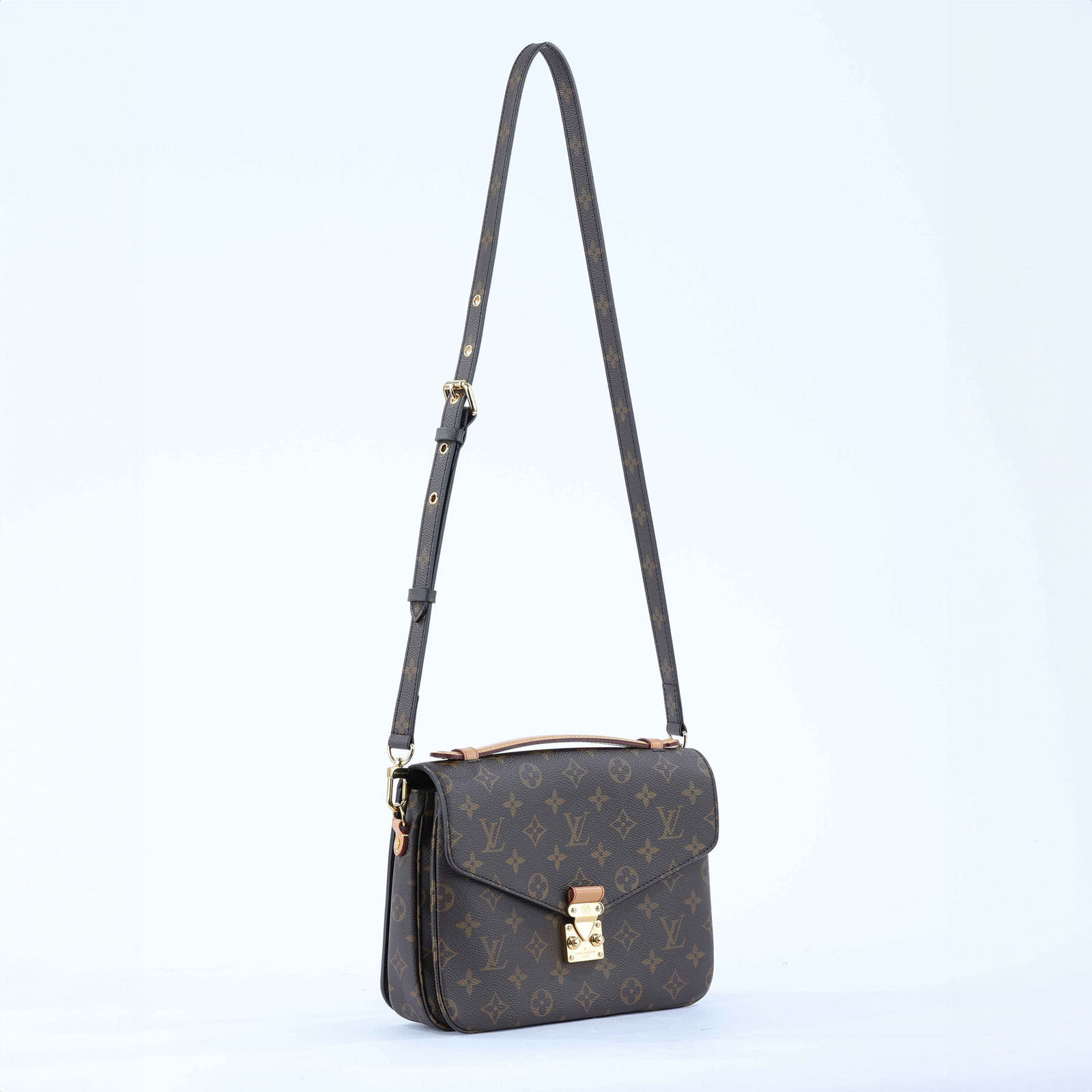 路易威登 LOUIS VUITTON Metis 經典帆布 手提 斜背 郵差包 M40780 原花郵差包 背帶