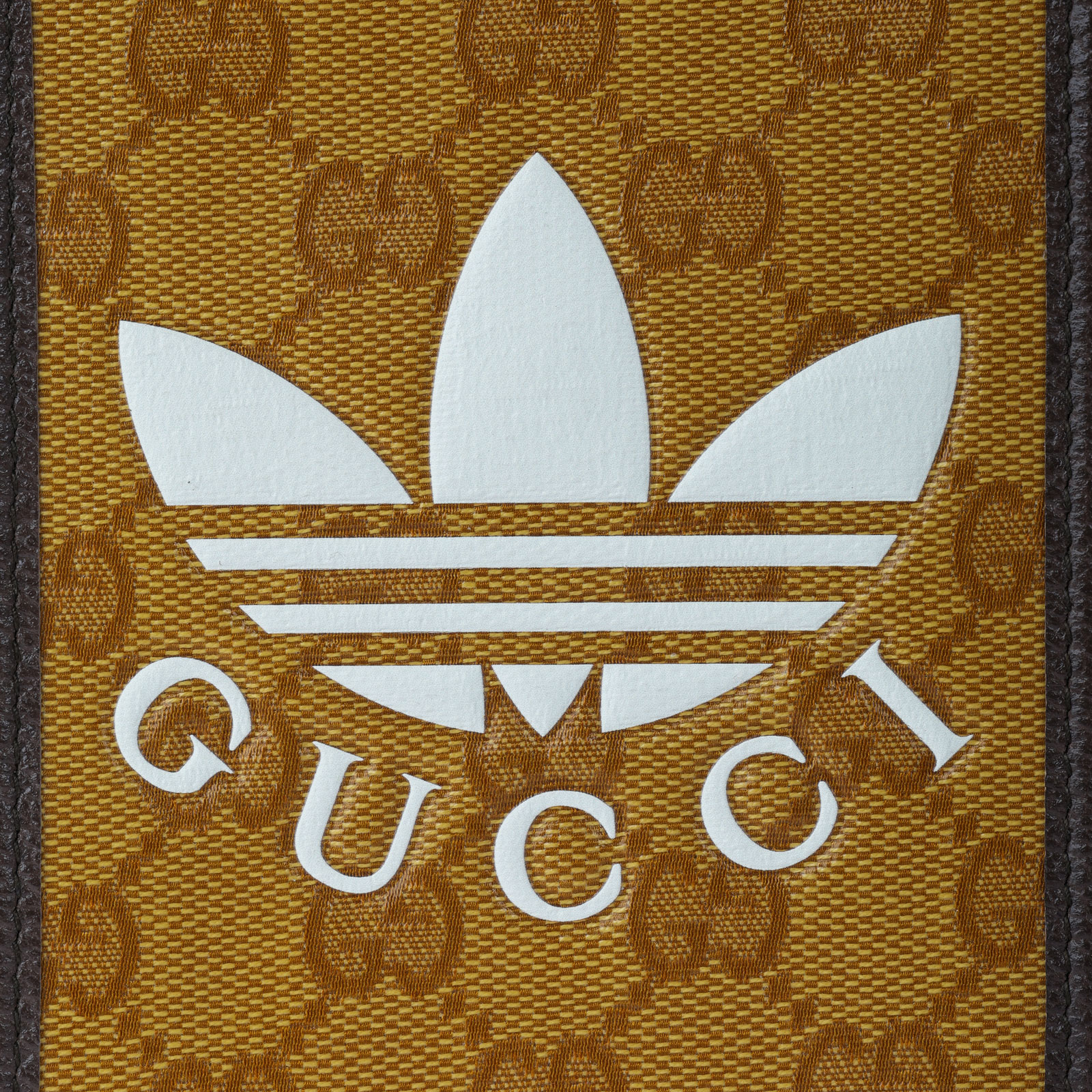 古馳 GUCCI Adidas 聯名 手機包 702203 黃GG聯名手機袋 無附屬品